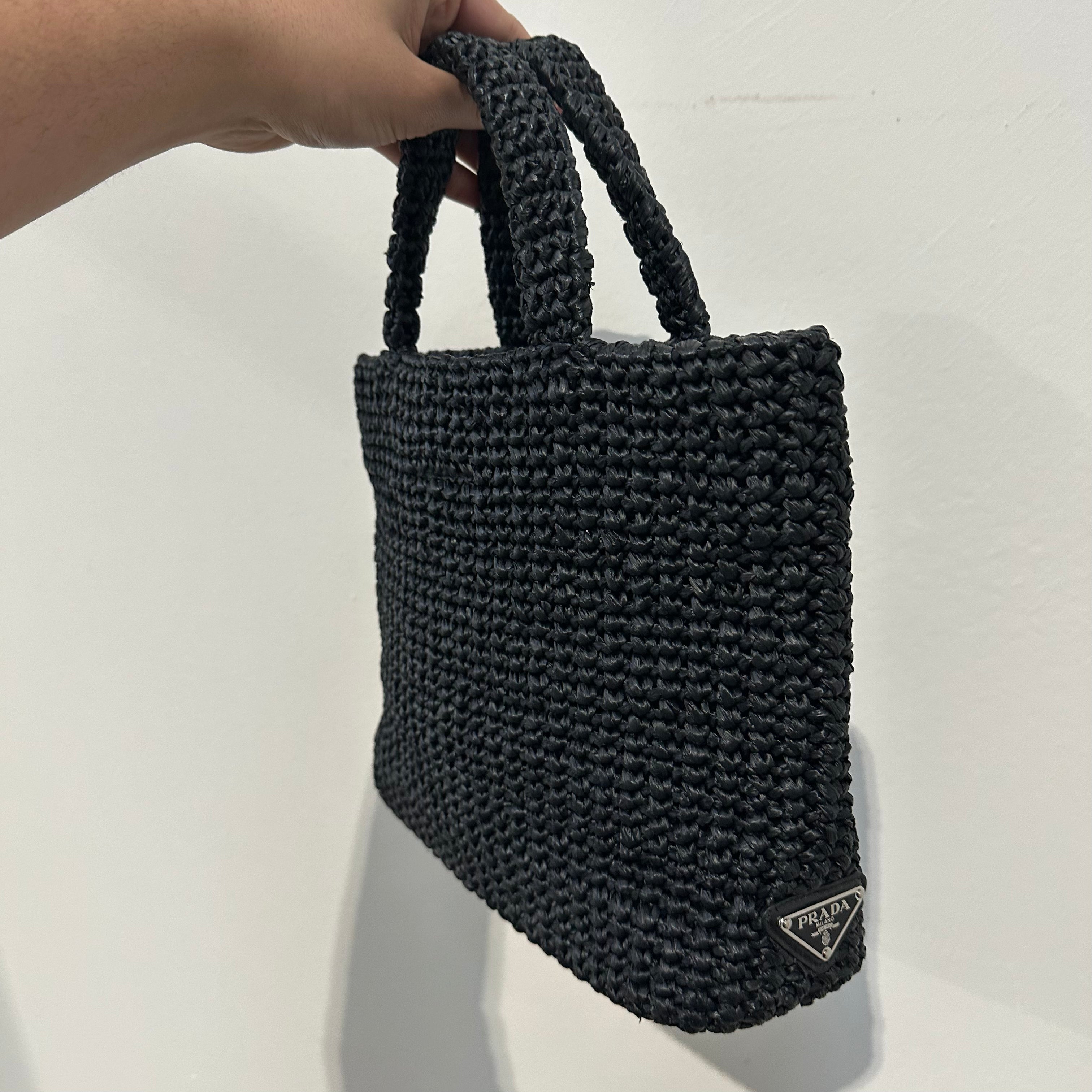 Prada - Small Crochet Tote Bag - Immaculate Condition