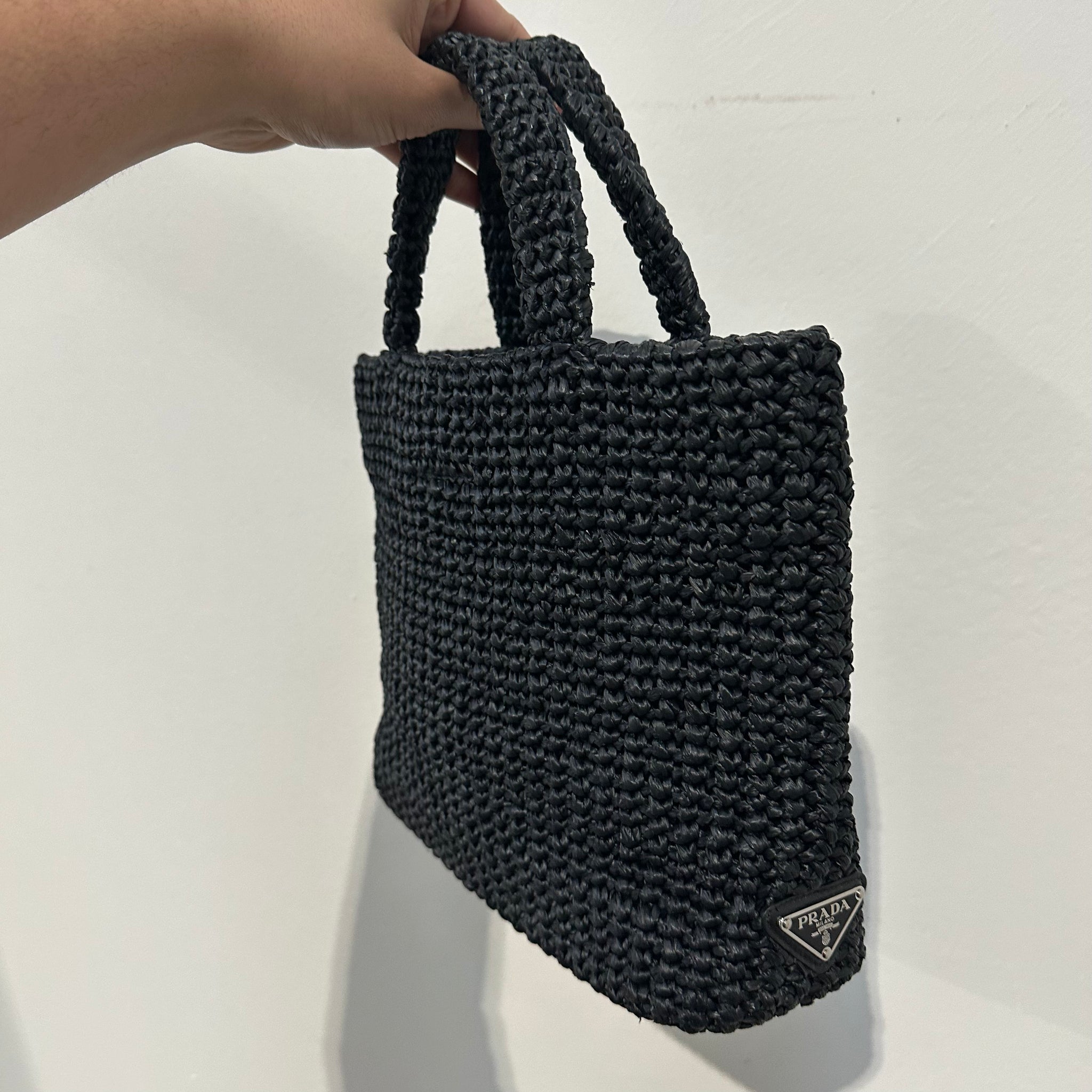 Prada Small Crochet Tote Bag