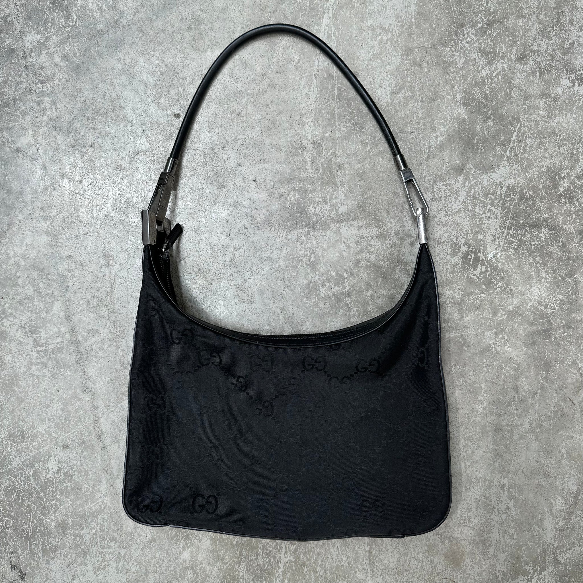 Gucci Hobo Style Shoulder Bag Black