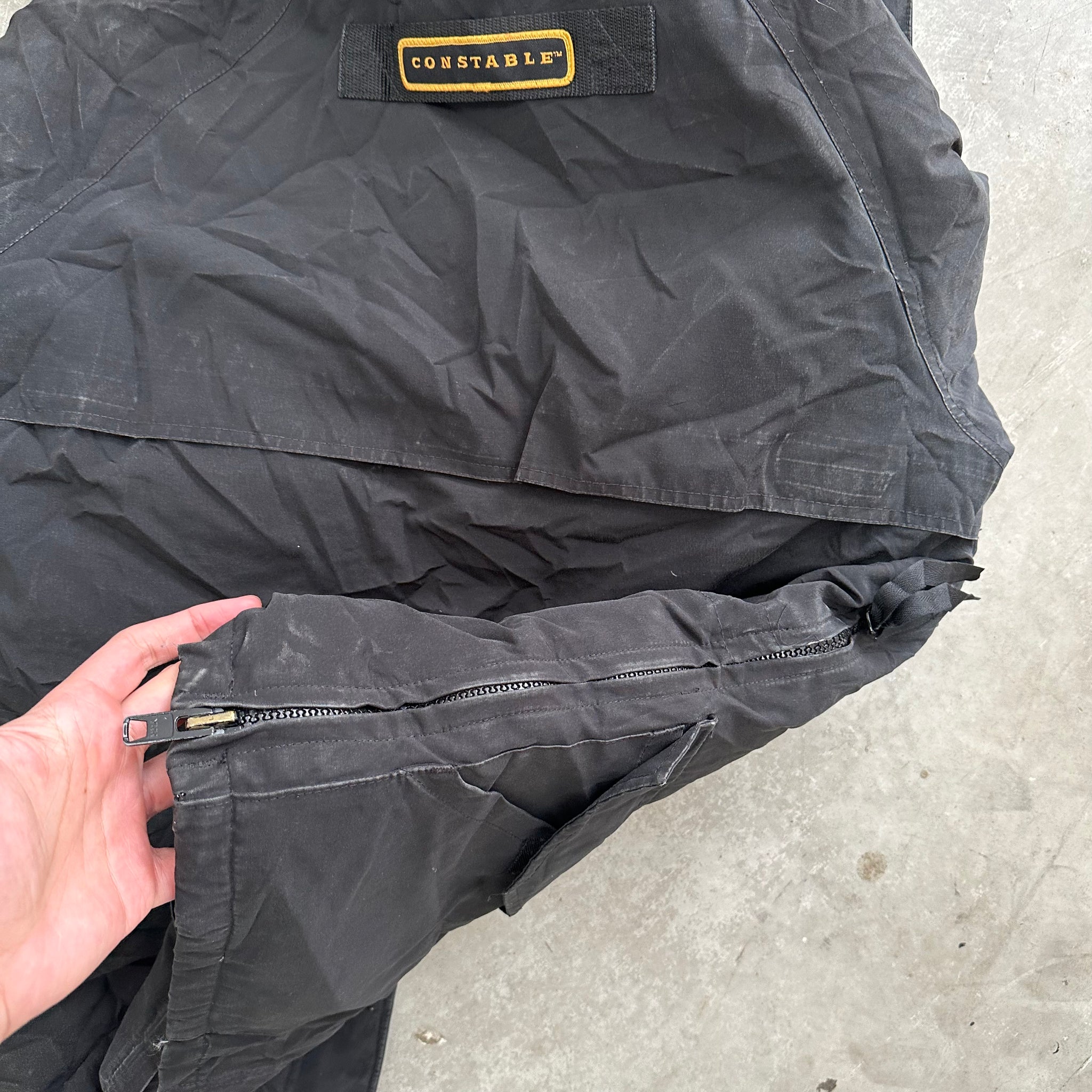 Canada Goose Black Front Pocket Logo Jacket Size M