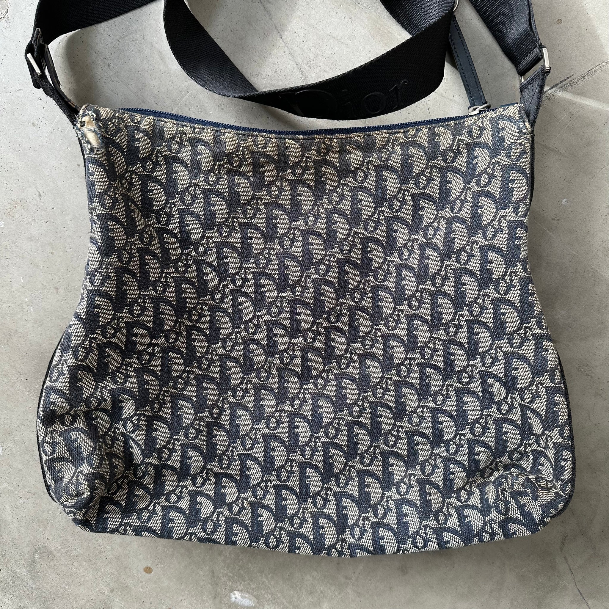 Dior Messenger Bag Navy with Long Strap