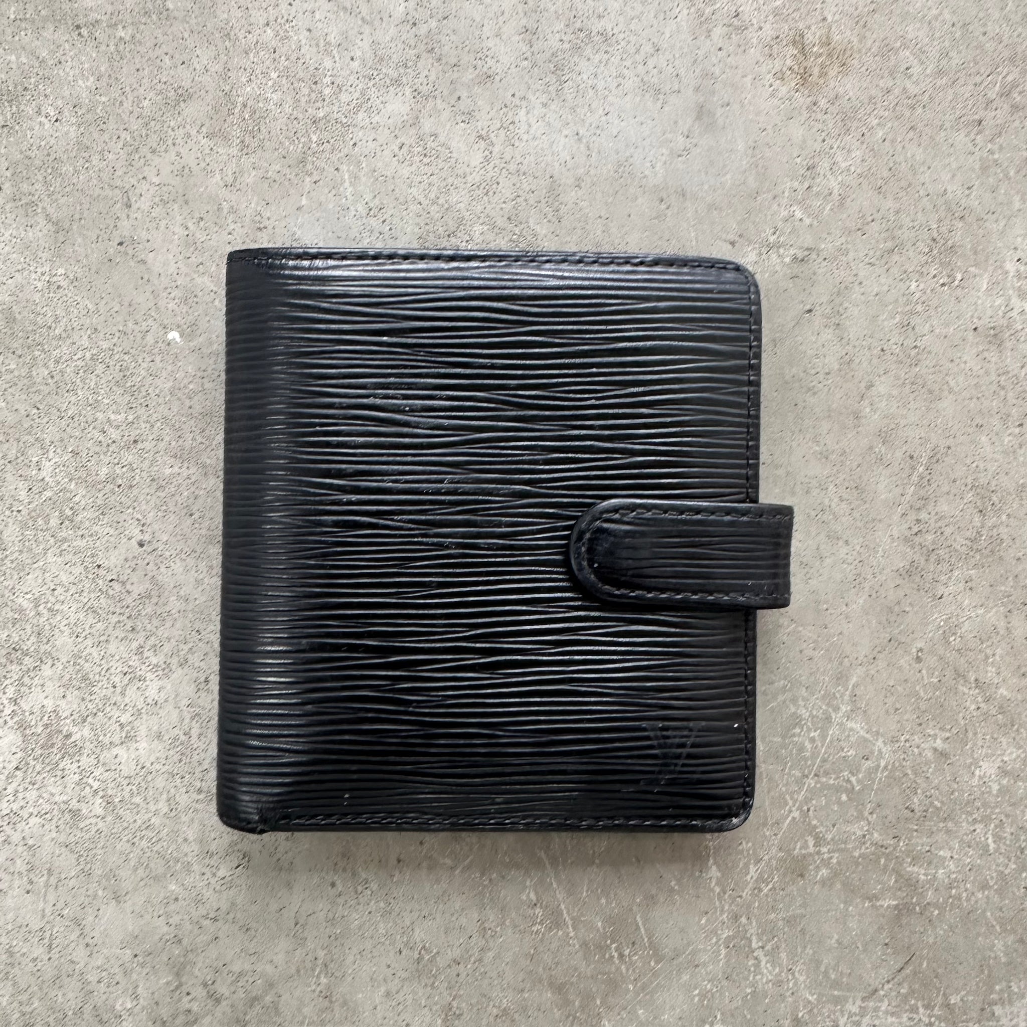 Louis Vuitton Epi Porte-Billets Compact Wallet Black