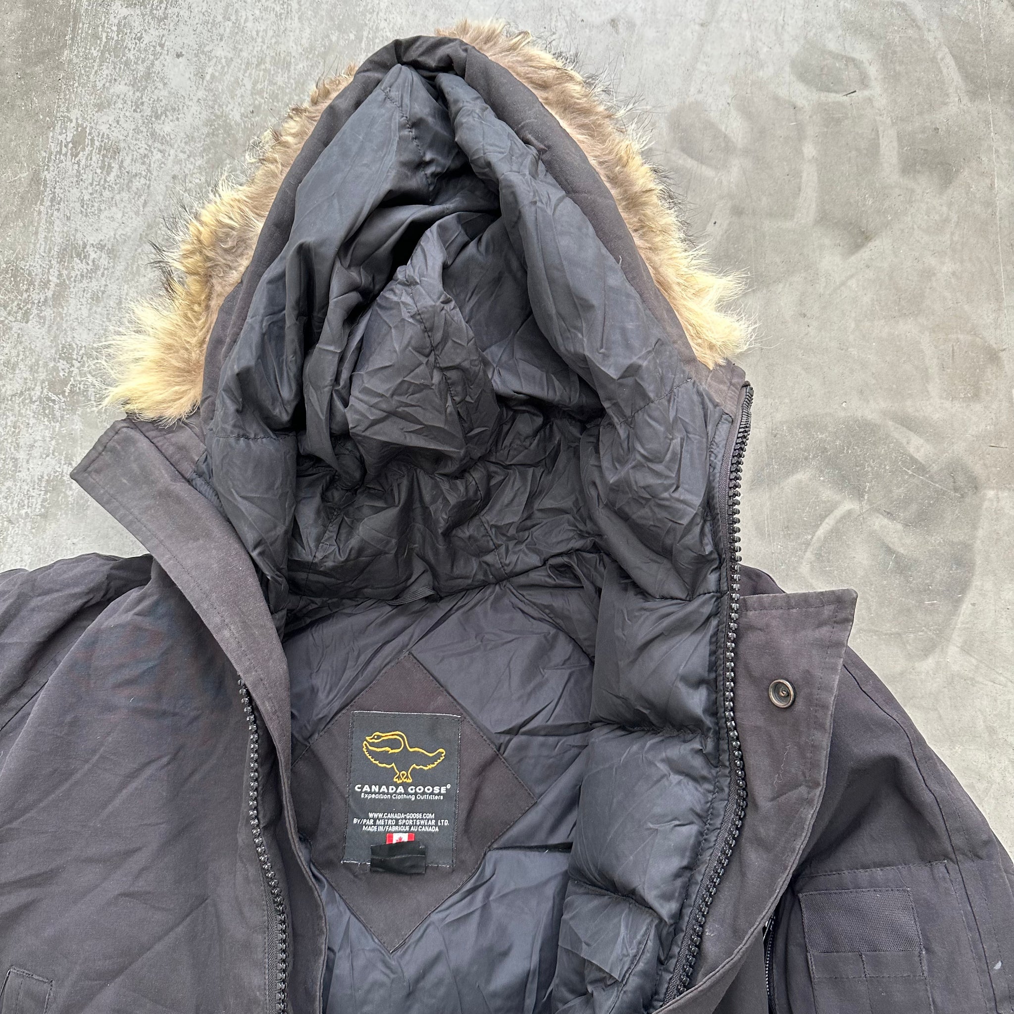 Canada Goose Black Front Pocket Jacket Size M