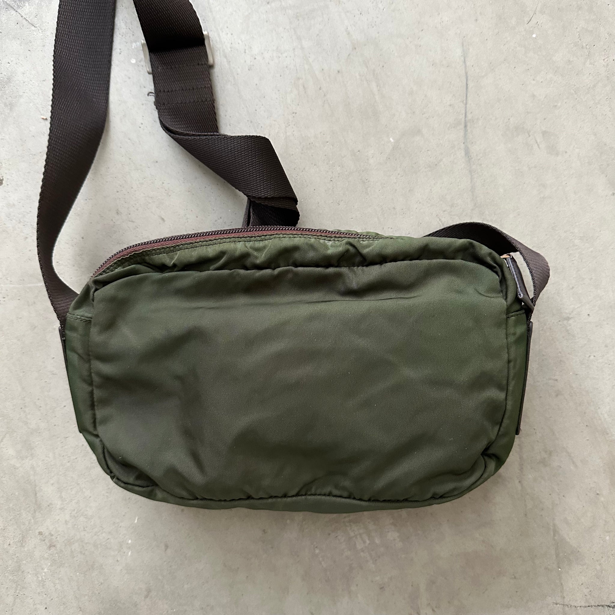 Prada Green Small Messenger Bag