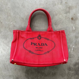 Prada Nylon Red Tote Bag – Curated by Charbel