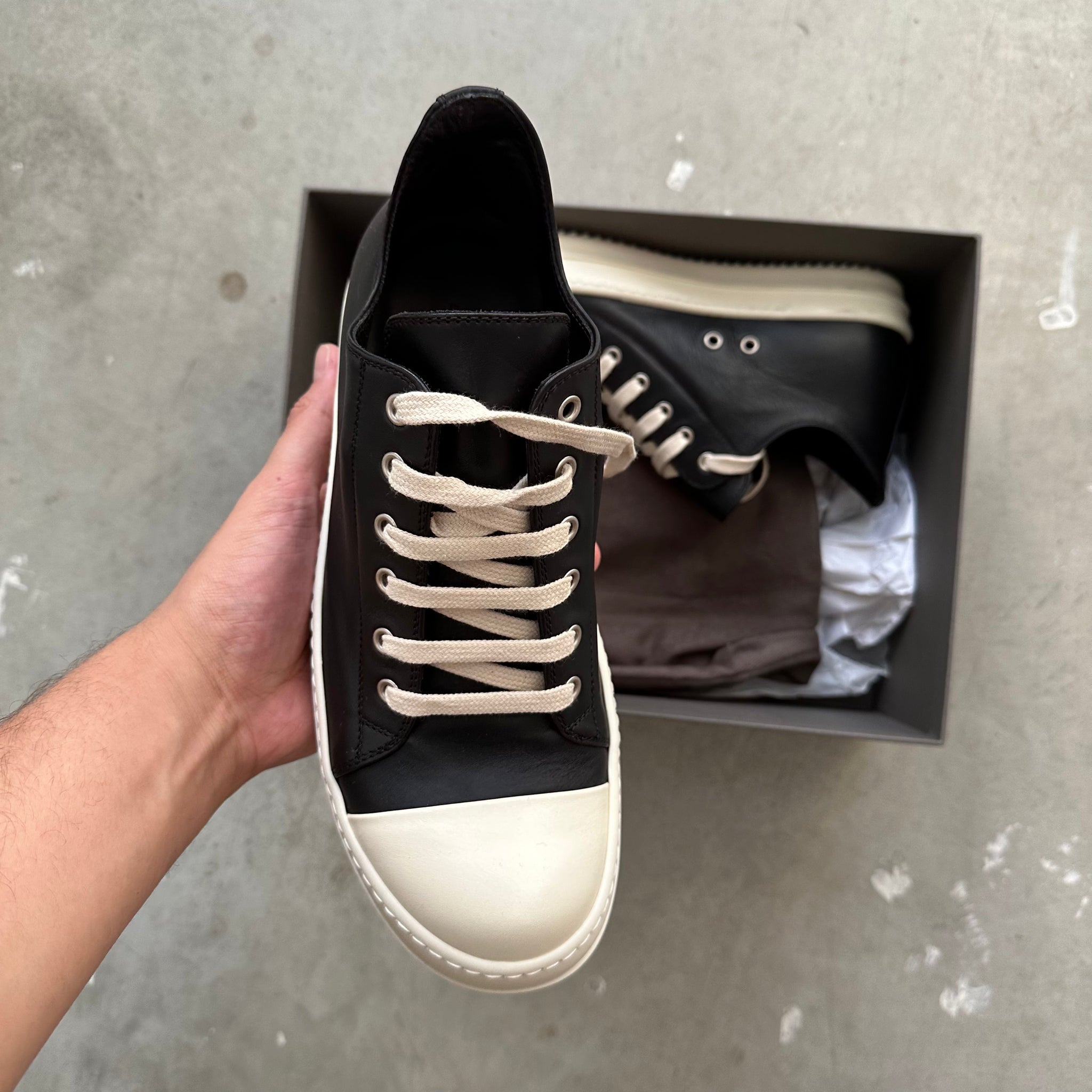 Rick Owens Mainline Black Top Ramone Size 41 Brand New
