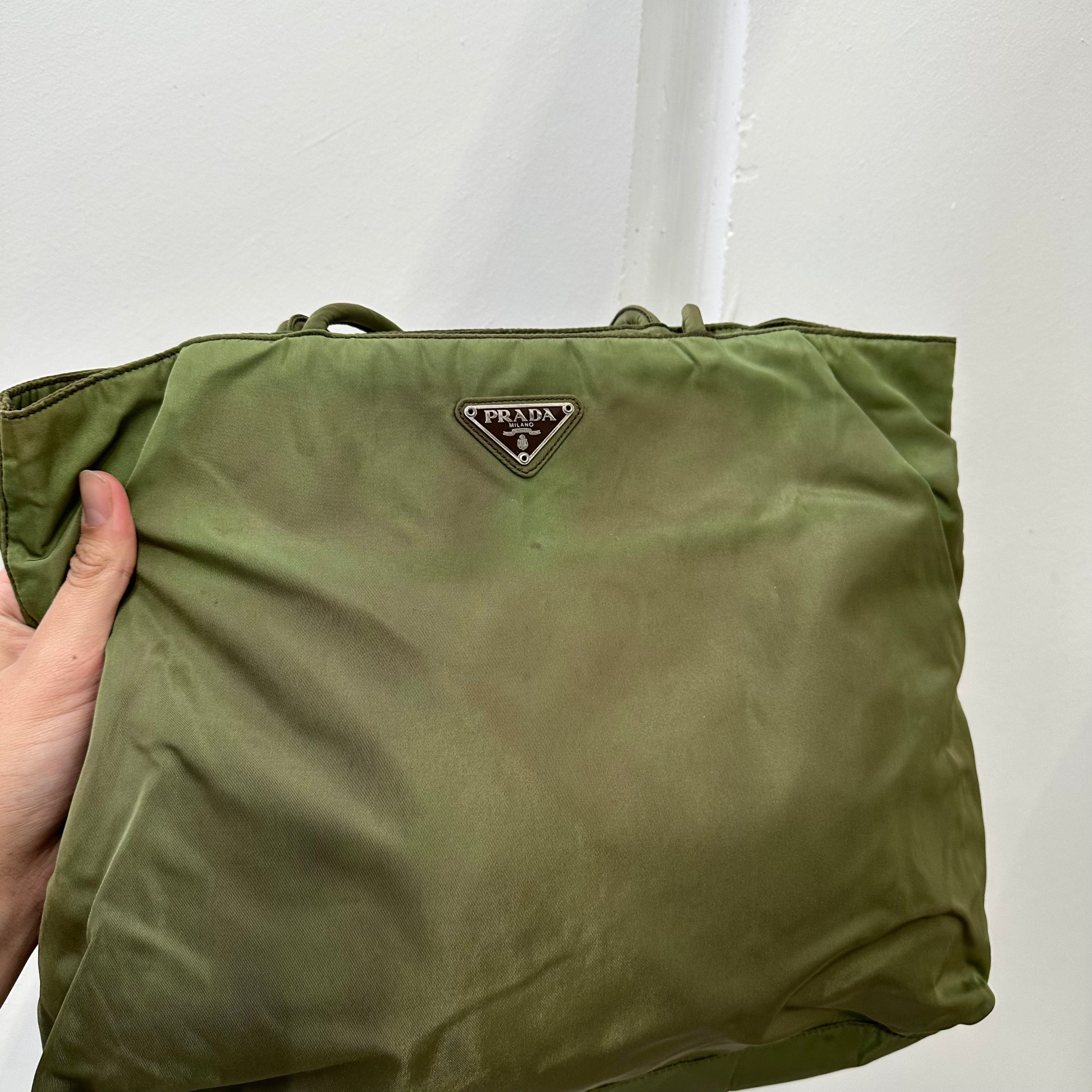 Green on sale nylon bag