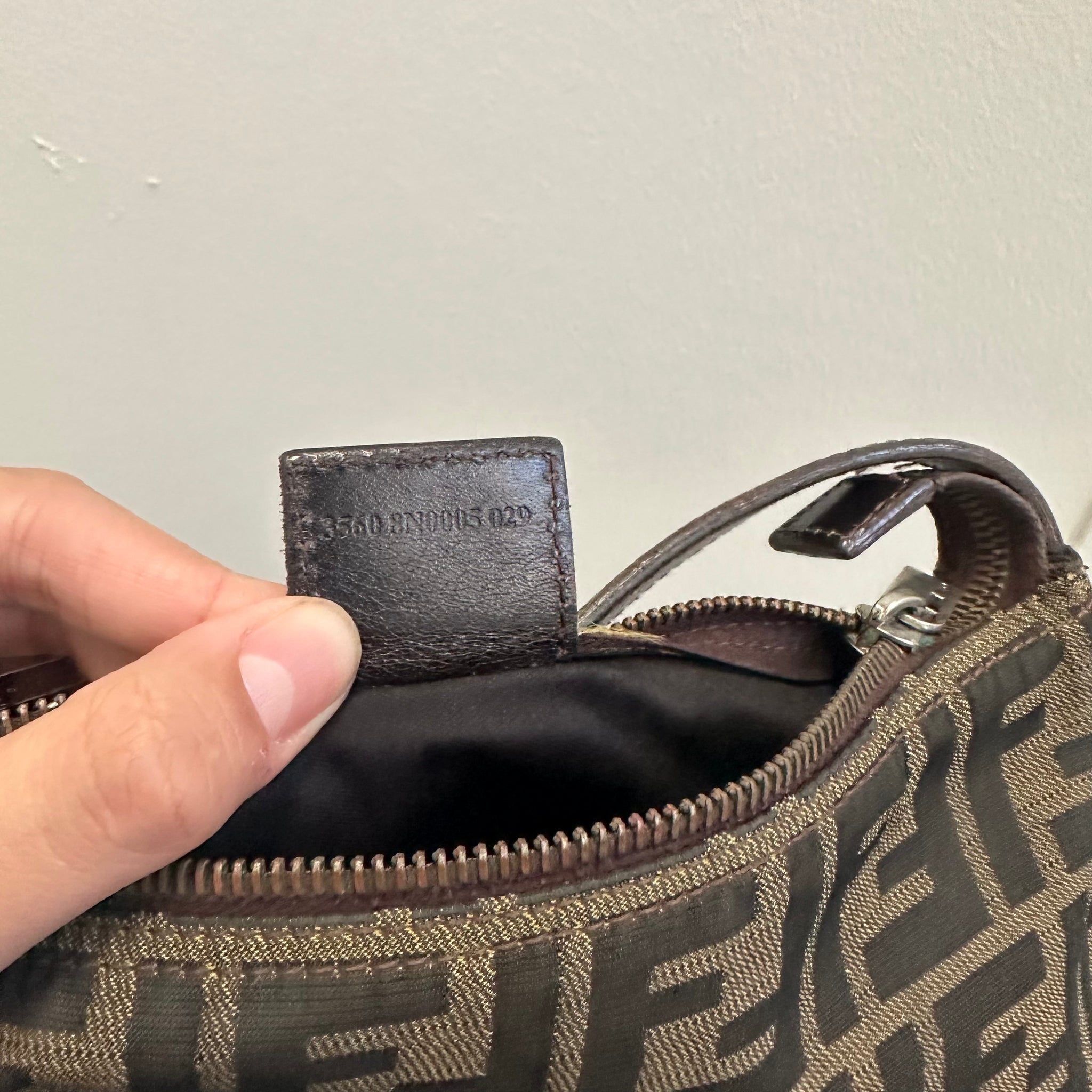 Fendi Mini Pochette Shoulder Bag Canvas