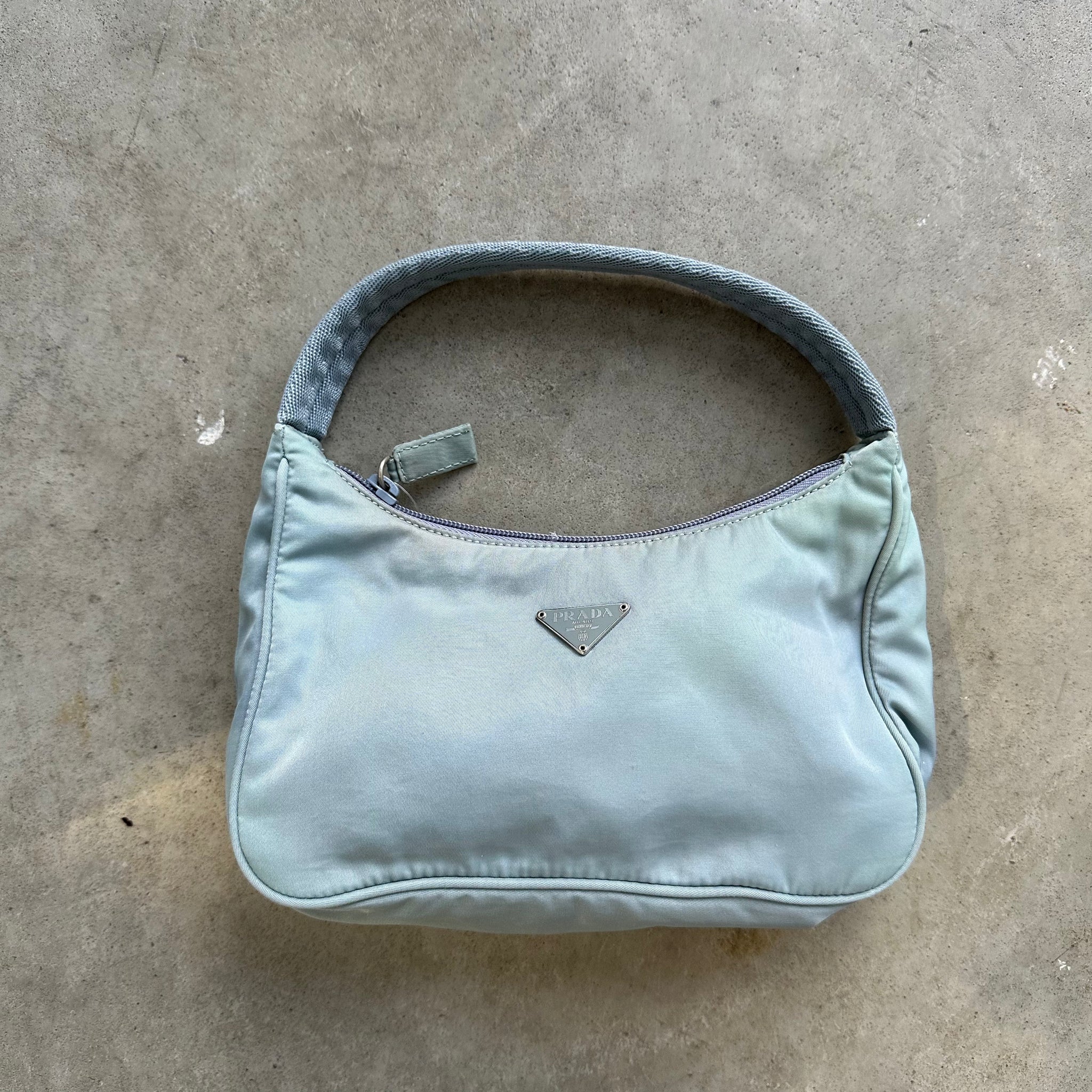 Prada Hobo Shoulder Bag Blue