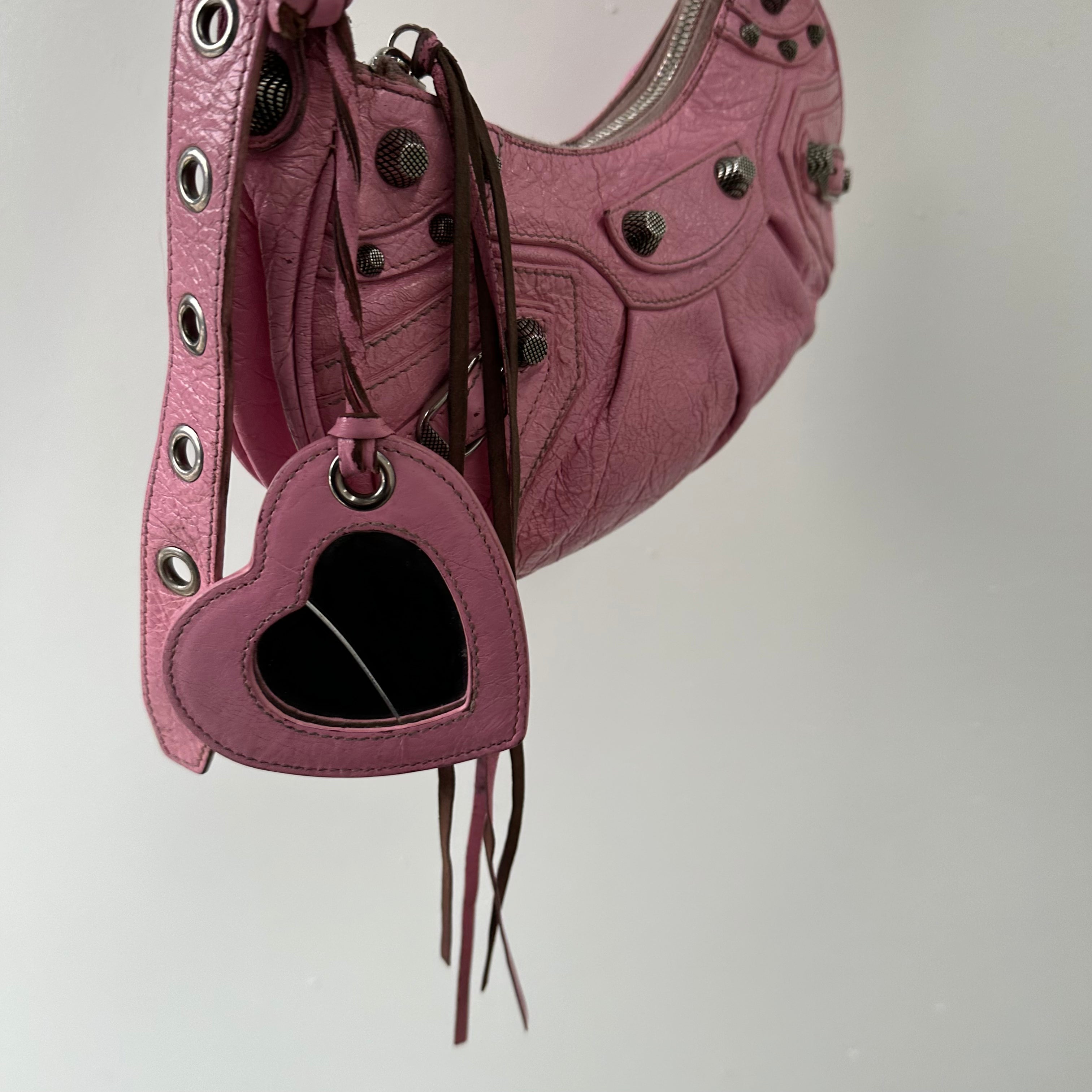 Balenciaga Le Cagole Shoulder Bag Pink XS