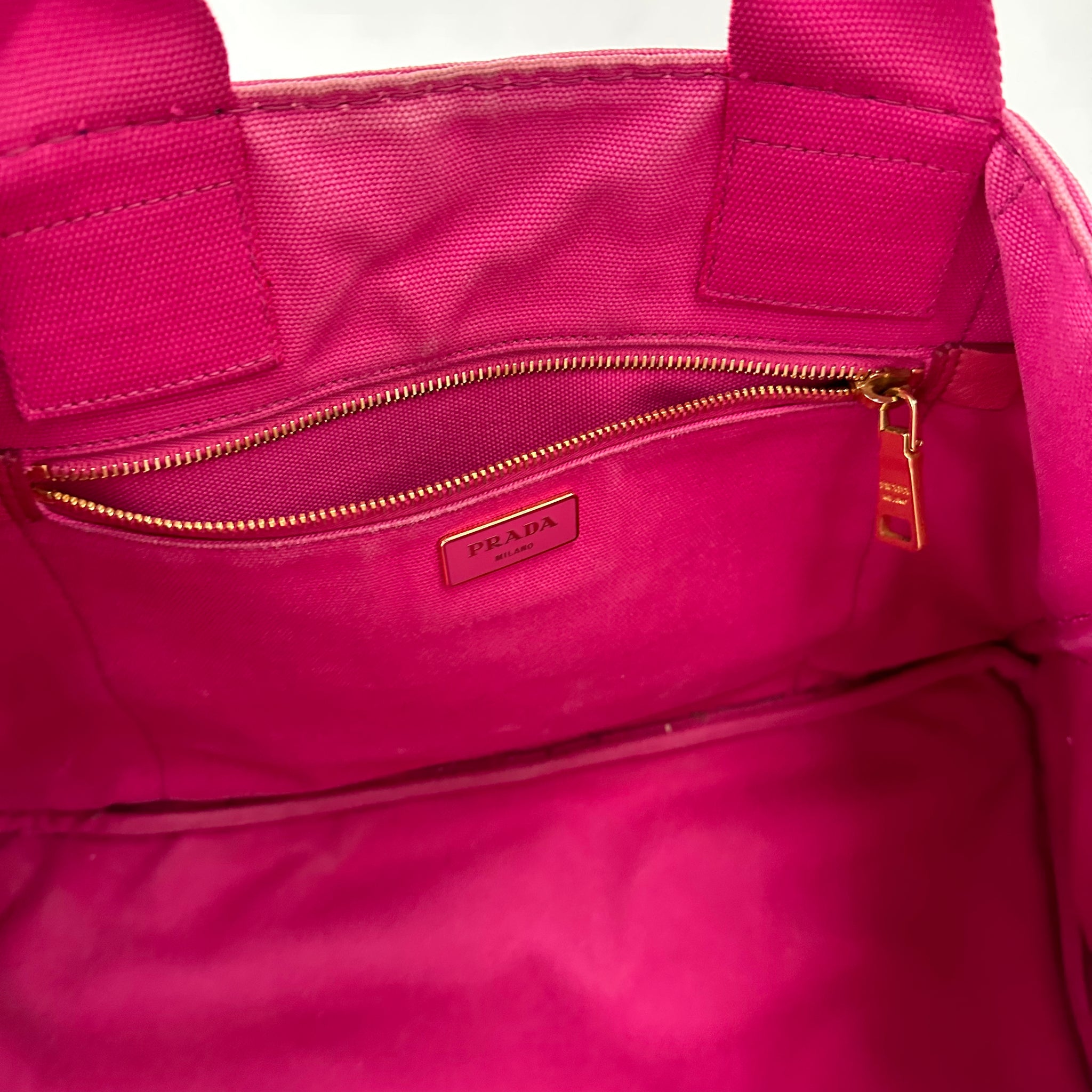 Prada Canapa Large Tote Bag Pink