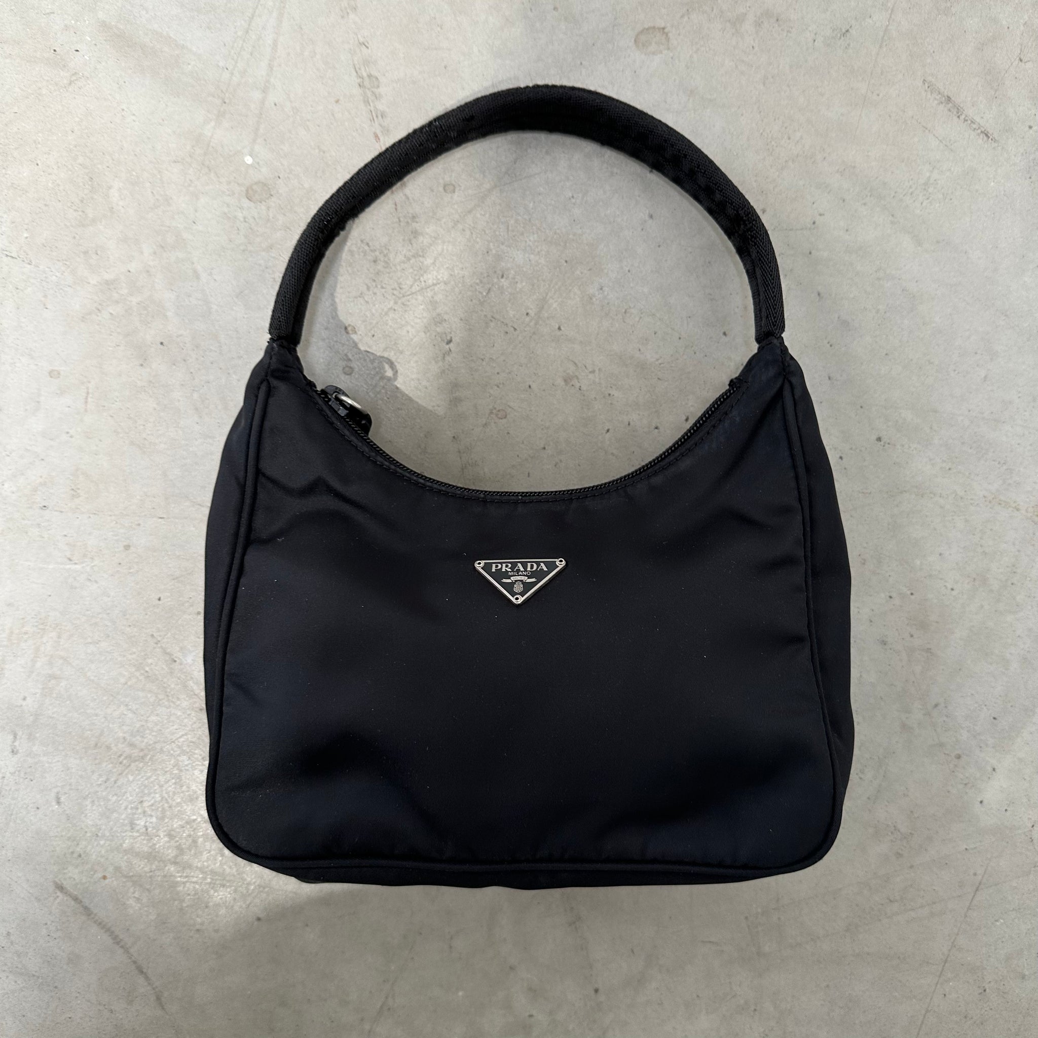 Prada Black Hobo Style Shoulder Bag
