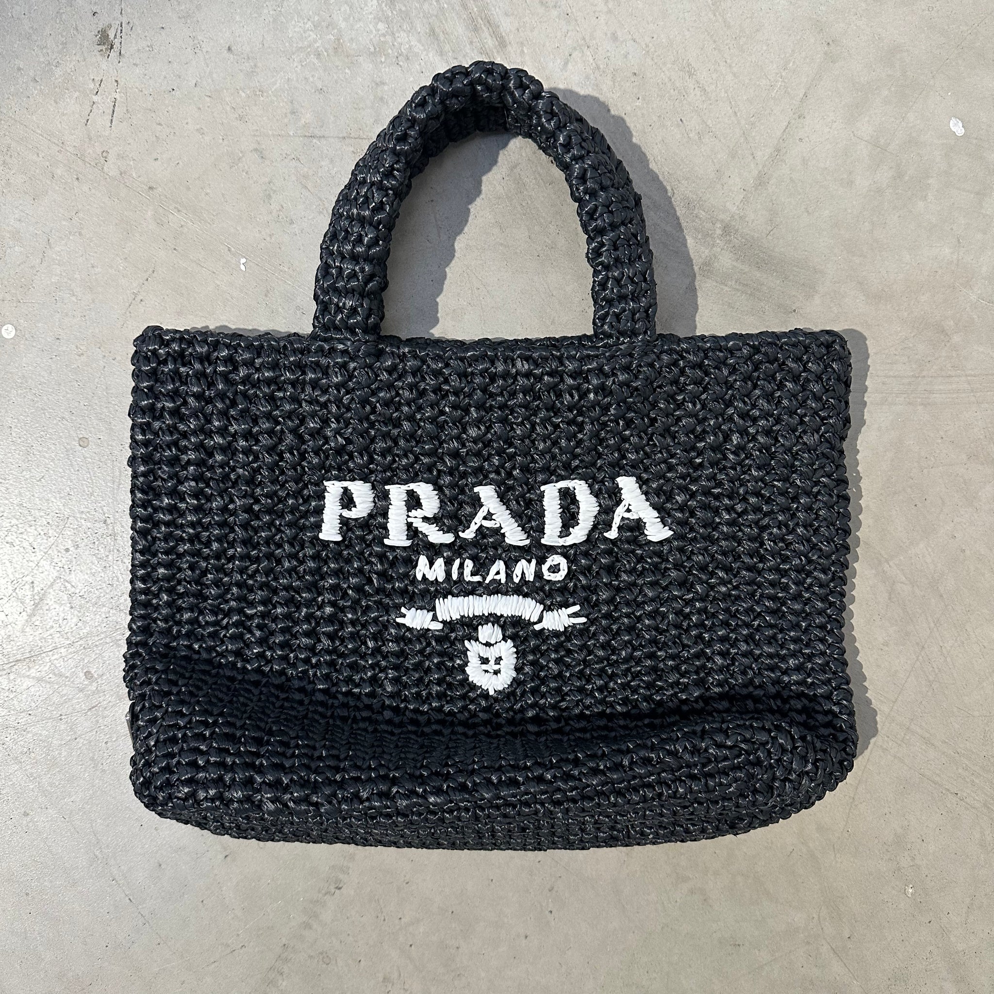 Prada Small Crochet Tote Bag
