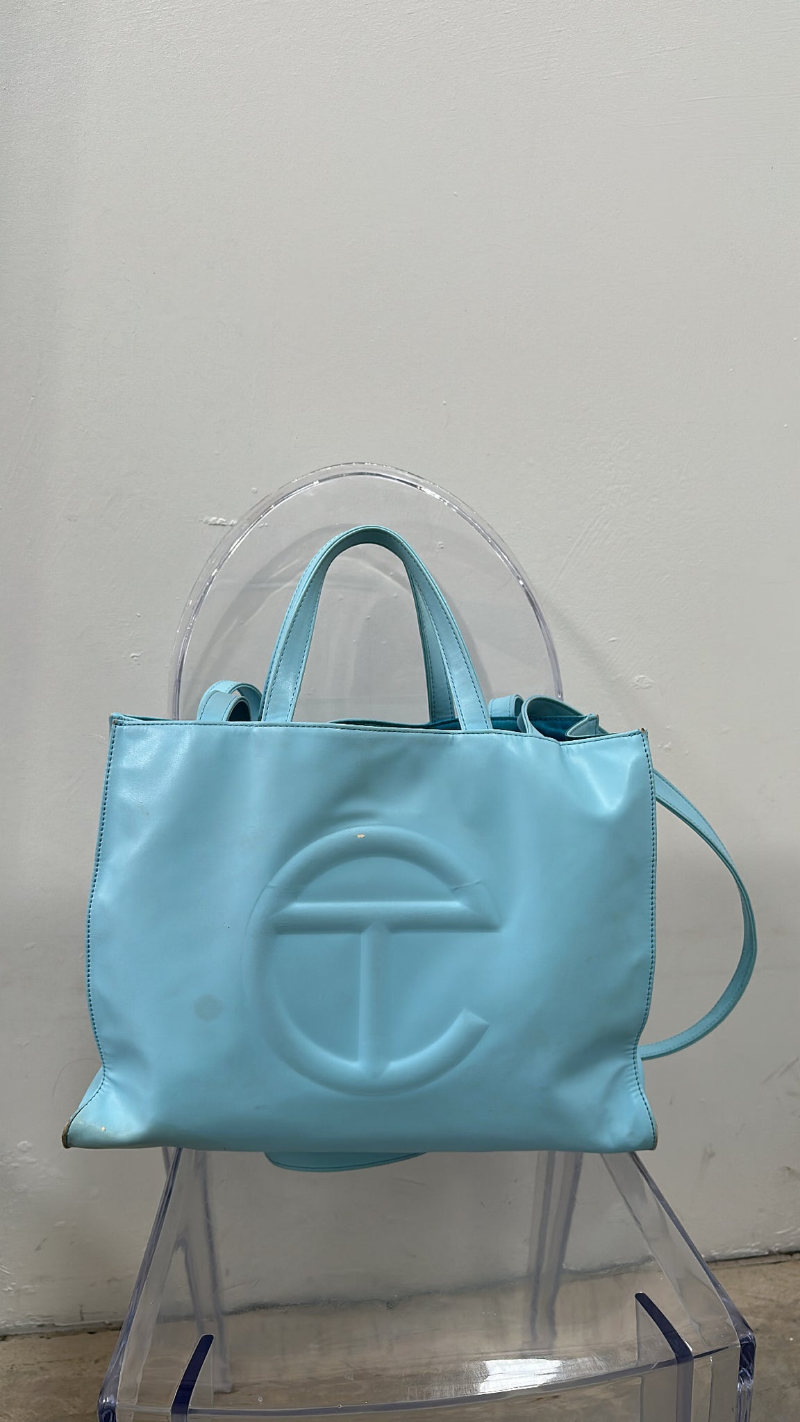 Telfar Shopping Bag Large Pool Blue