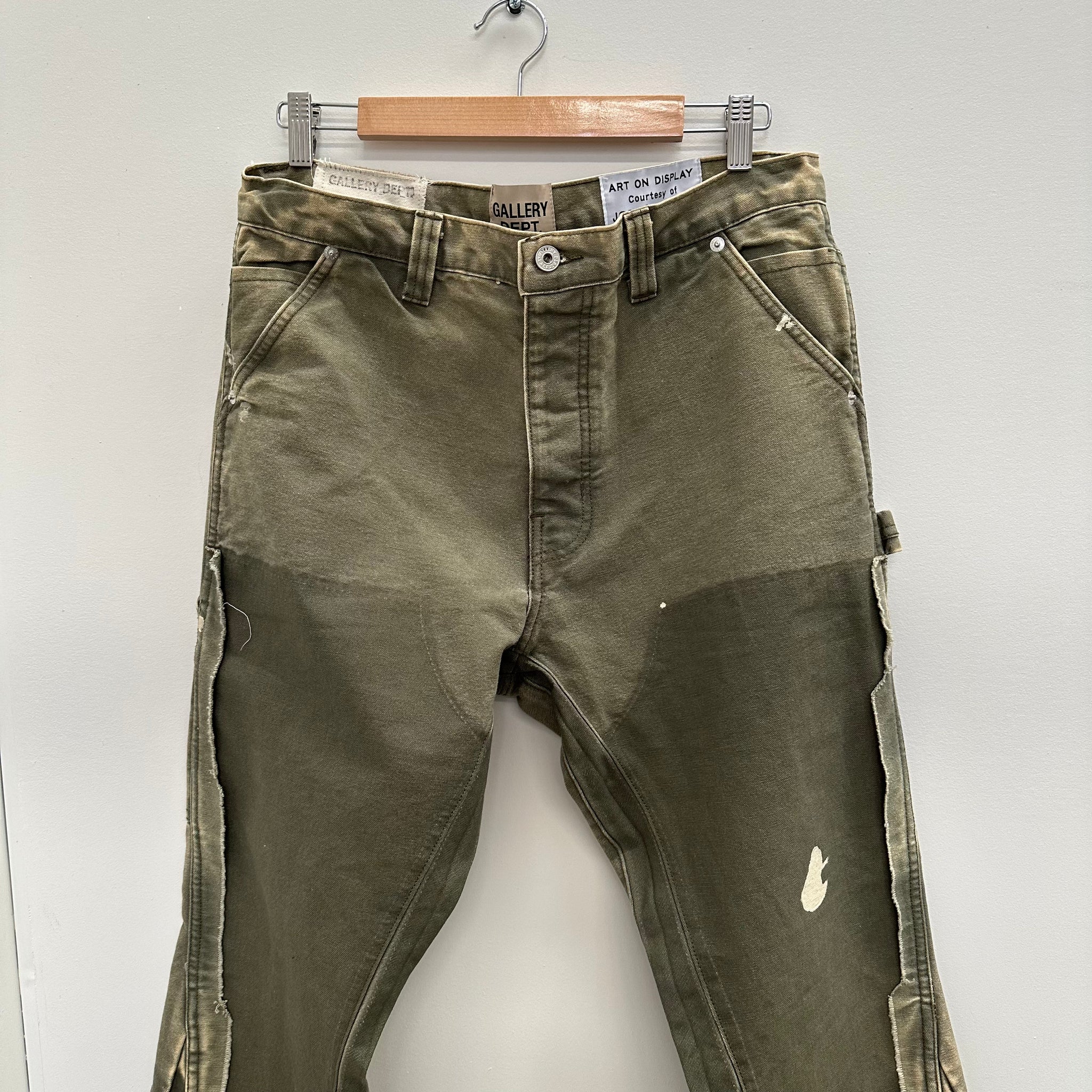 Gallery Dept. La Carpenter Flared-Leg Trousers Moss Size 33