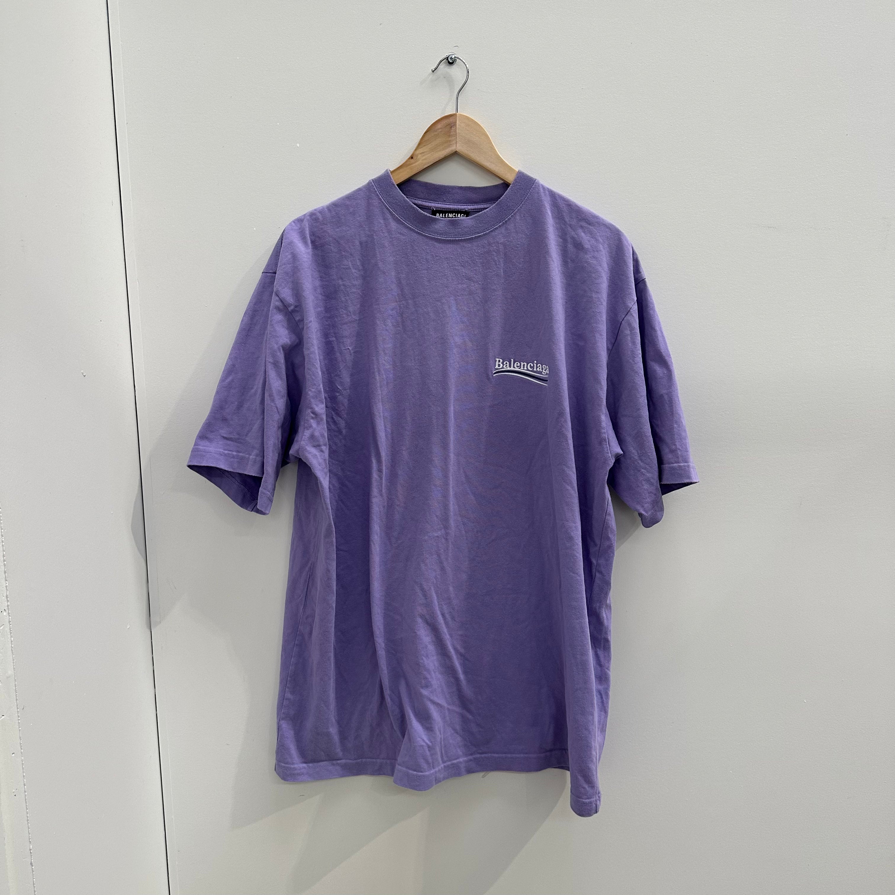 Balenciaga Purple Campaign Tee (fits L, true to size)