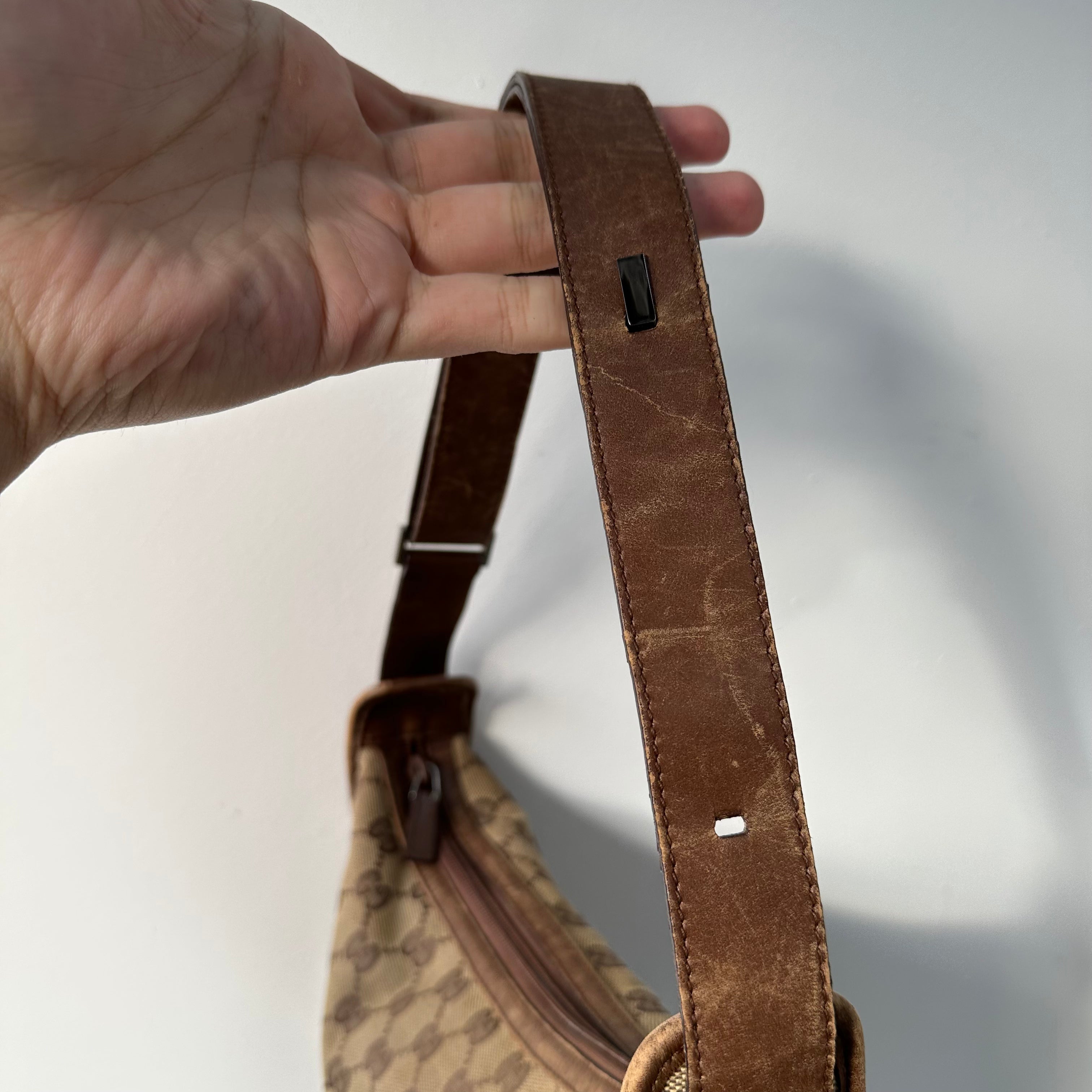 Gucci Square Shoulder Bag with Leather Corner