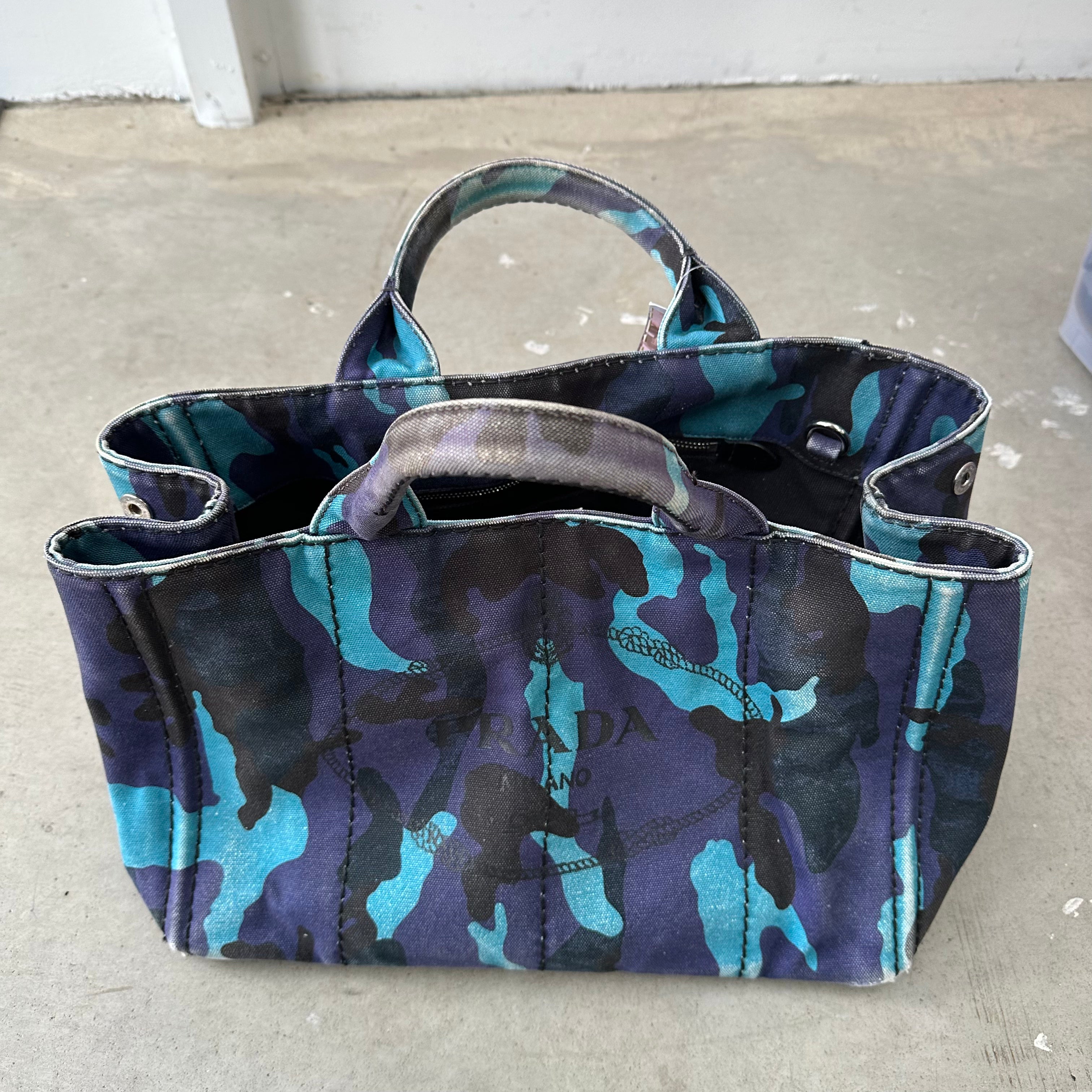Camo sales prada bag