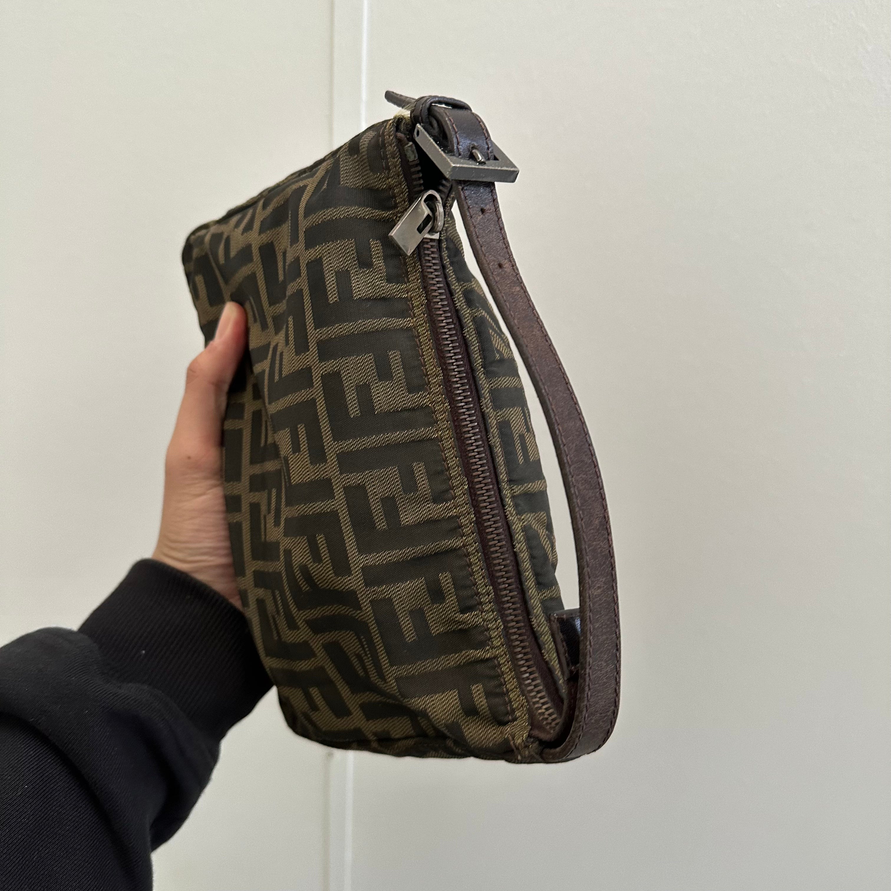 Fendi Mini Pochette Shoulder Bag Canvas