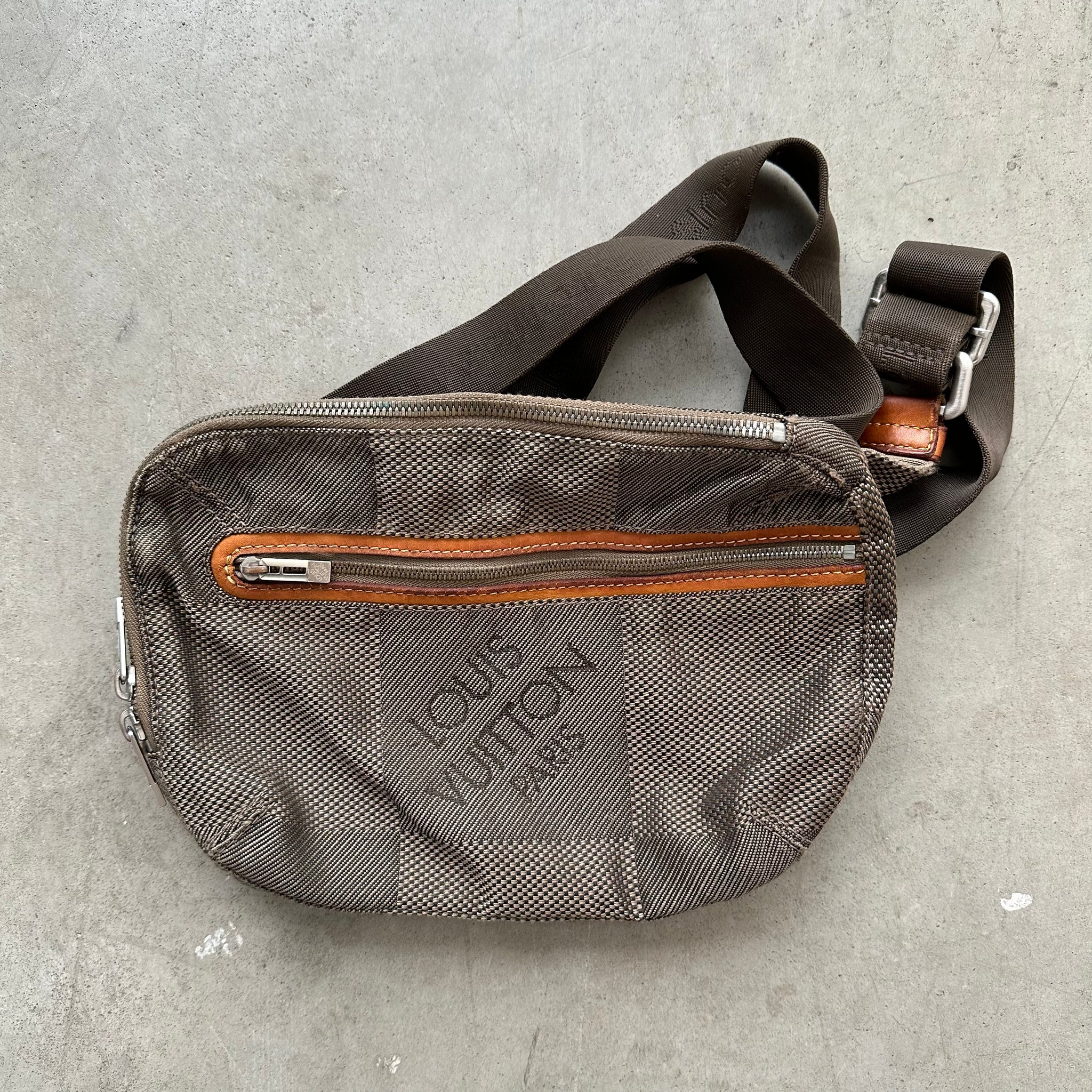Louis Vuitton Damier Geant Arche Belt / Bum Bag Dark Brown