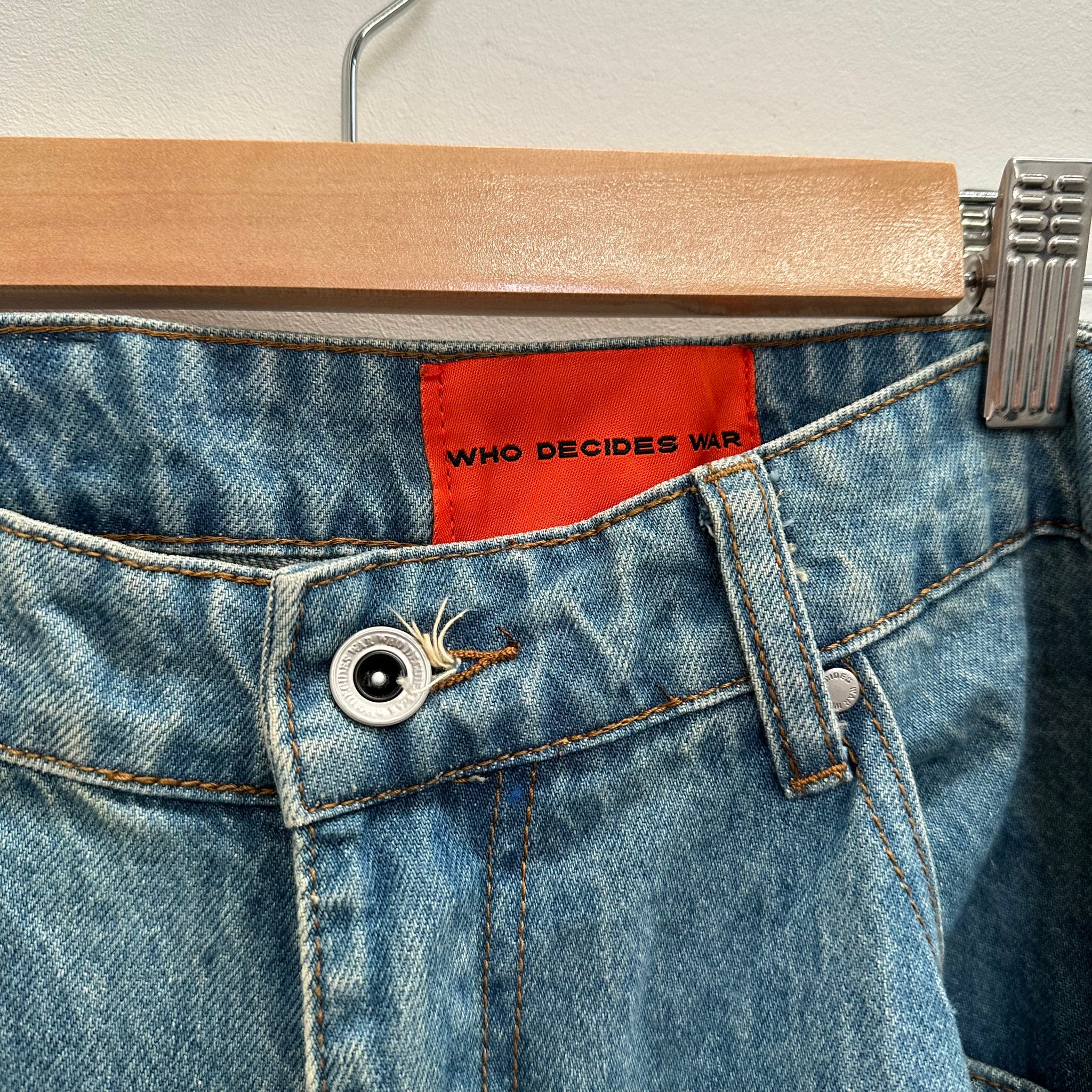 Who Decides War Patchwork Multi Colour Jeans Size 36