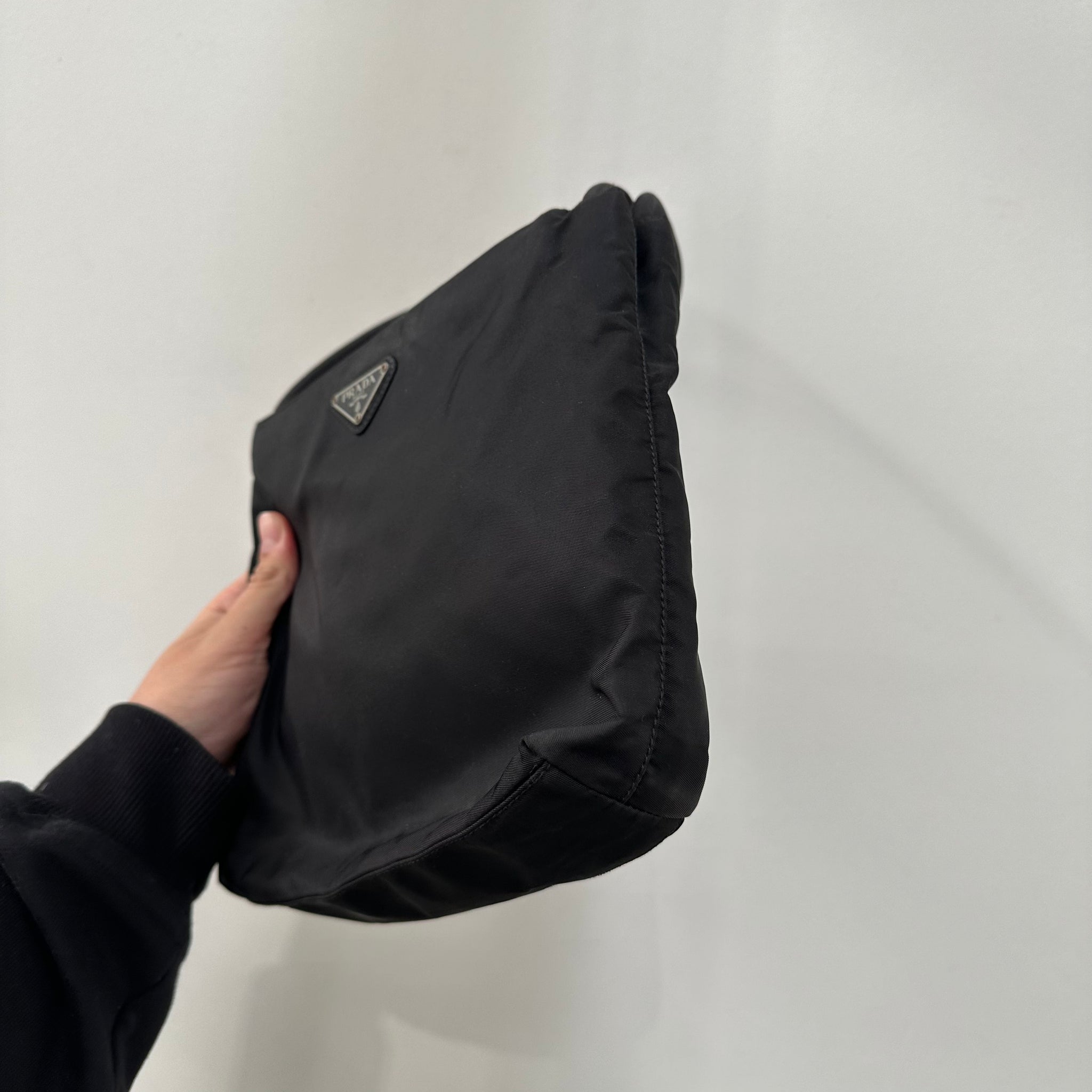Prada Black Mini Double Strap Tote Bag