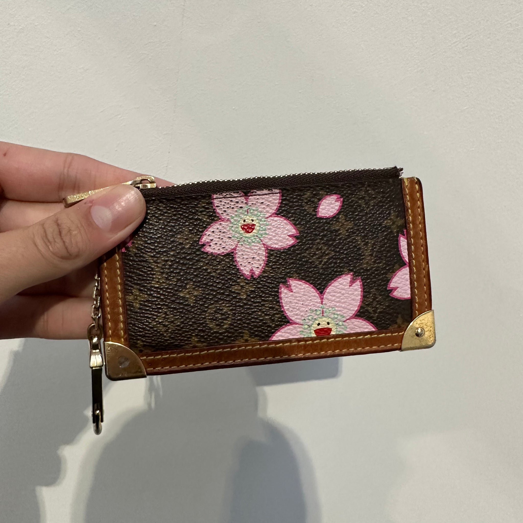 Louis Vuitton Coin Case Monogram Cherry Blossom Pochette Cle Takashi Murakami