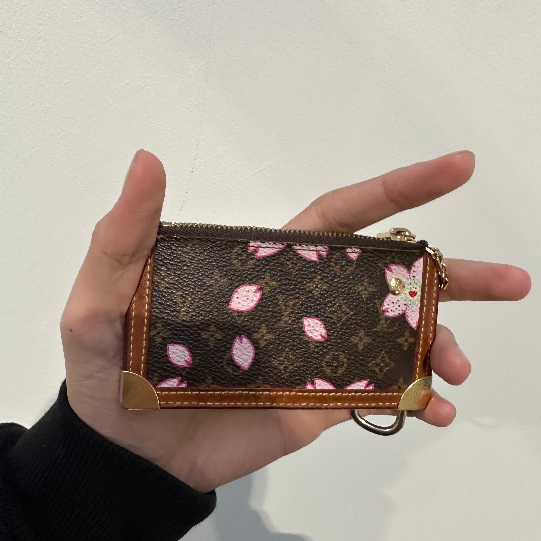 Louis Vuitton Coin Case Monogram Cherry Blossom Pochette Cle Takashi Murakami