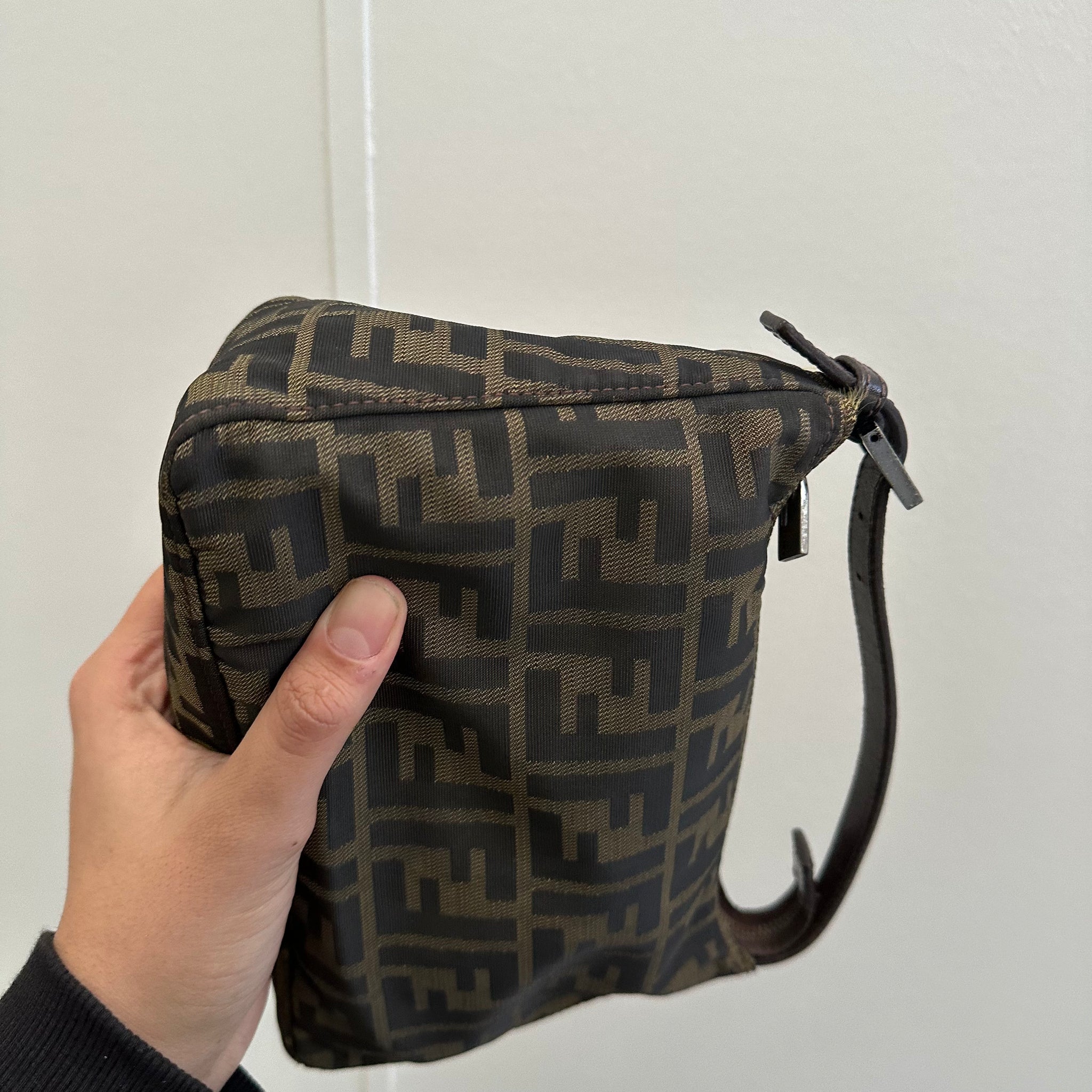 Fendi Mini Pochette Shoulder Bag Canvas