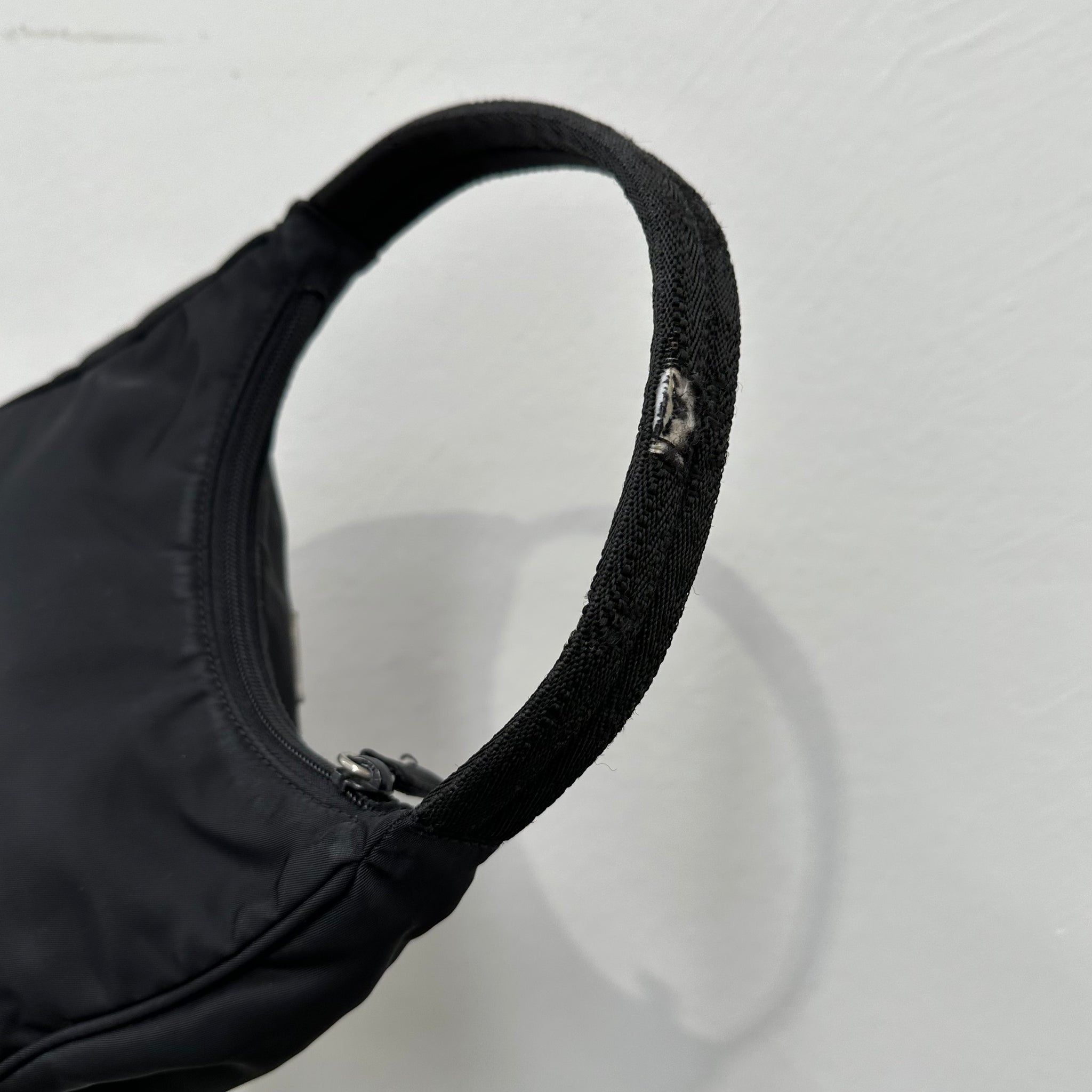Prada Black Hobo Style Shoulder Bag