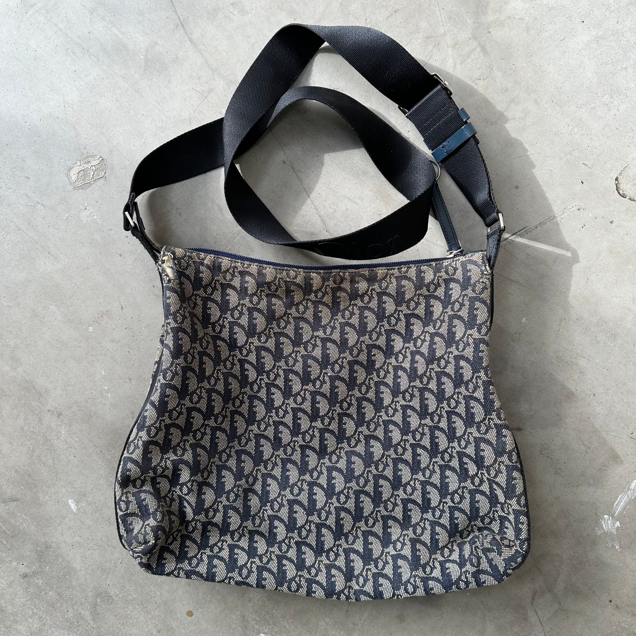 Dior Messenger Bag Navy with Long Strap