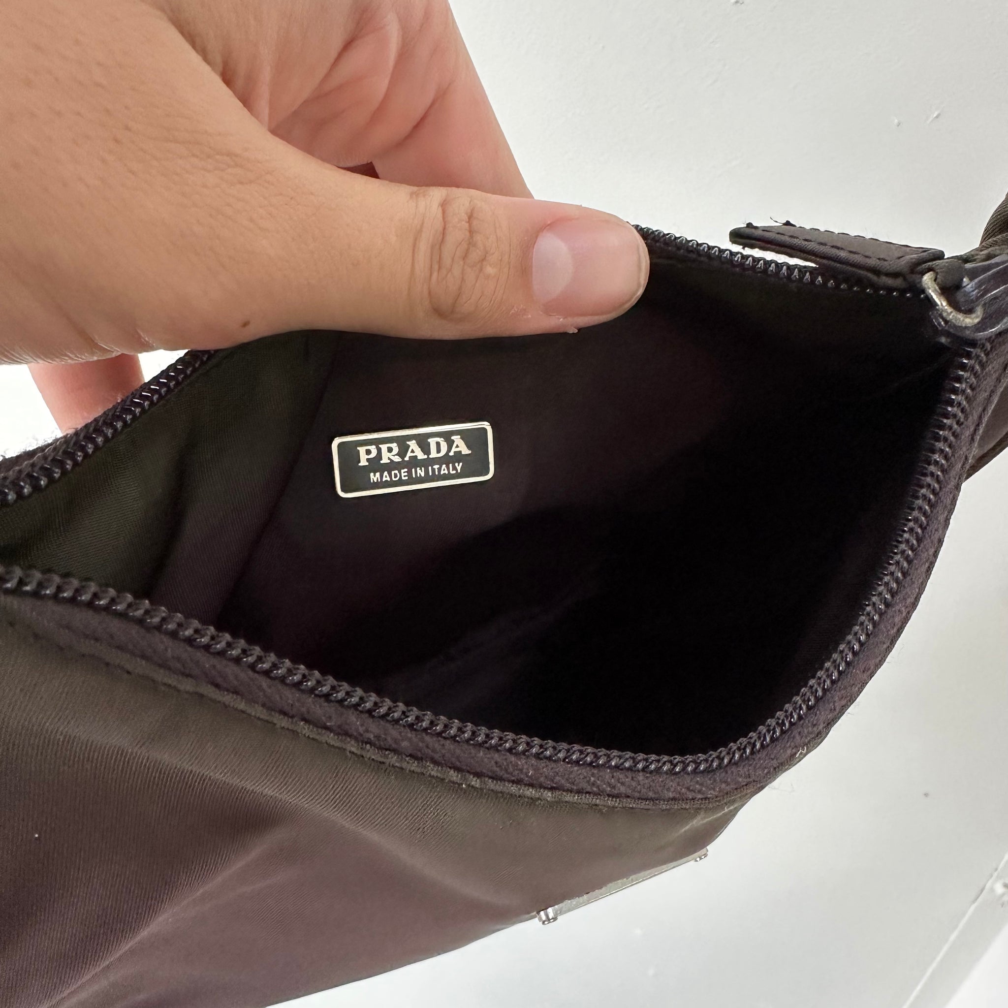 Prada Hobo Shoulder Bag Khaki