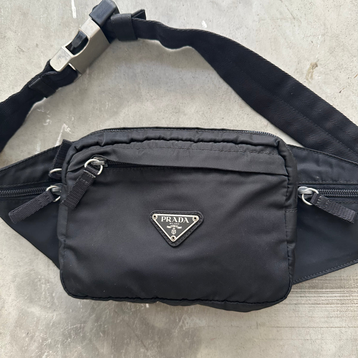 Prada Bum/Belt Nylon Black Bag – Curated by Charbel