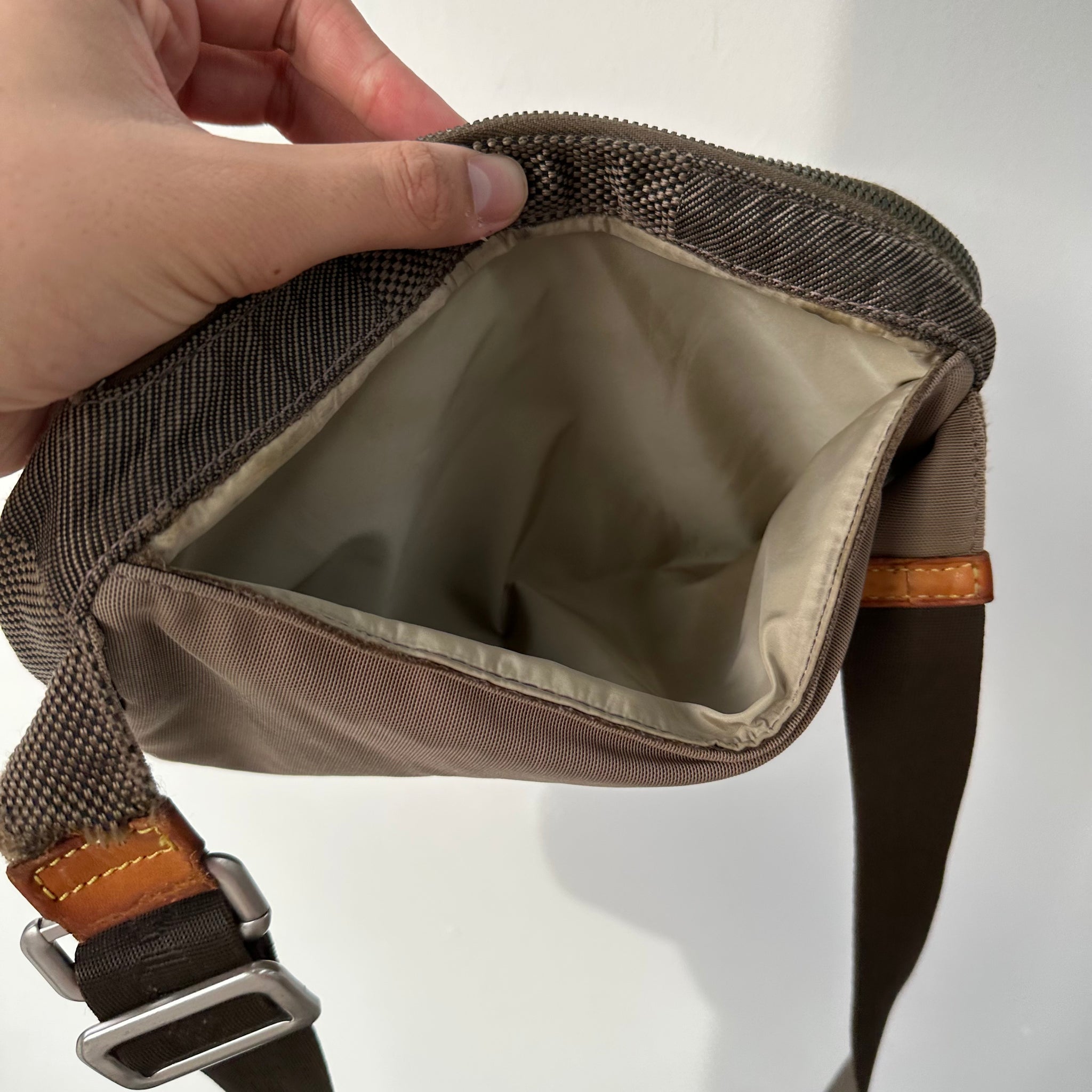 Louis Vuitton Damier Geant Arche Belt / Bum Bag Dark Brown