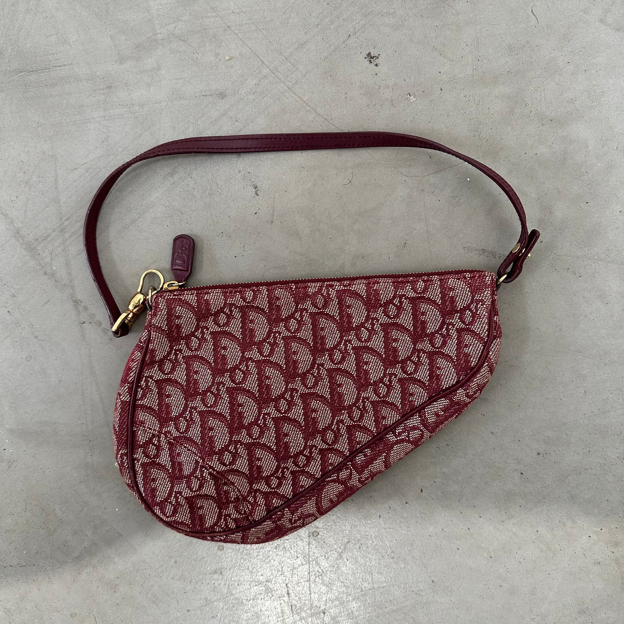 Dior Mini Saddle Bag Red