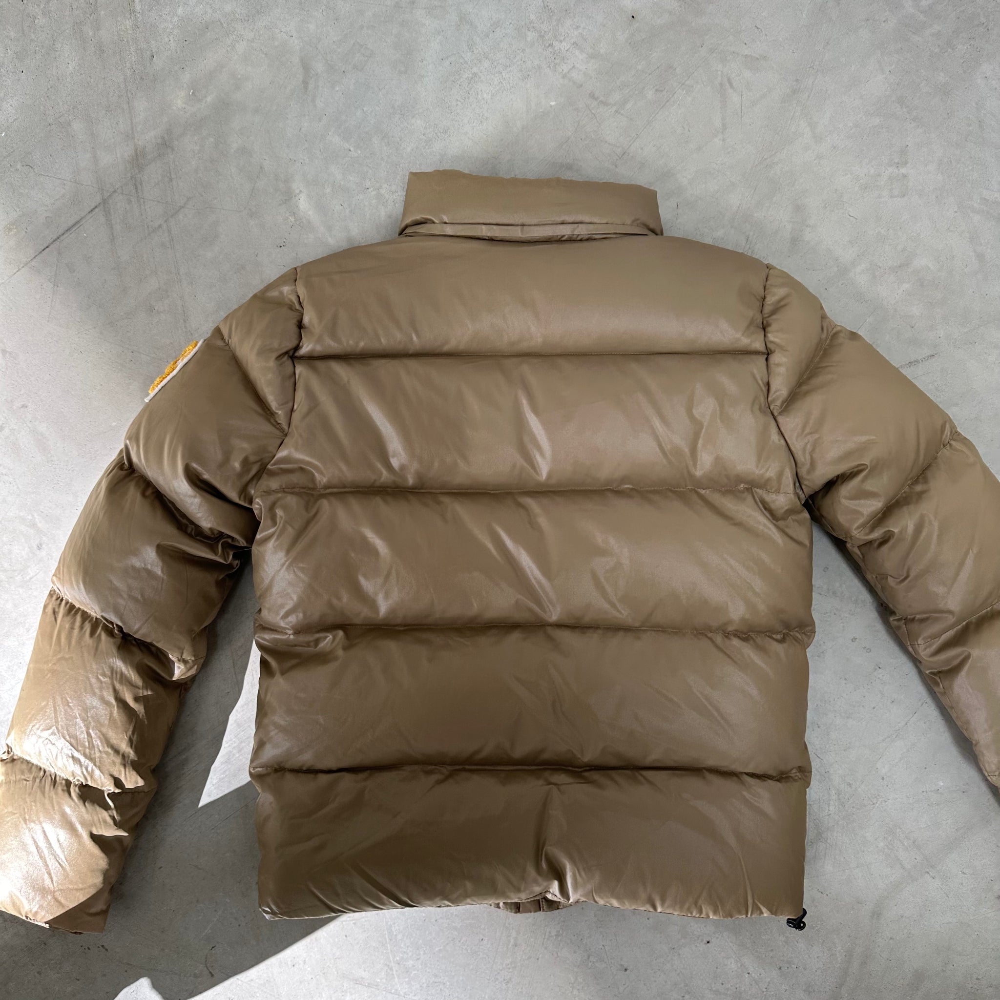 Carhartt Side Logo Brown Puffer Jacket Size M