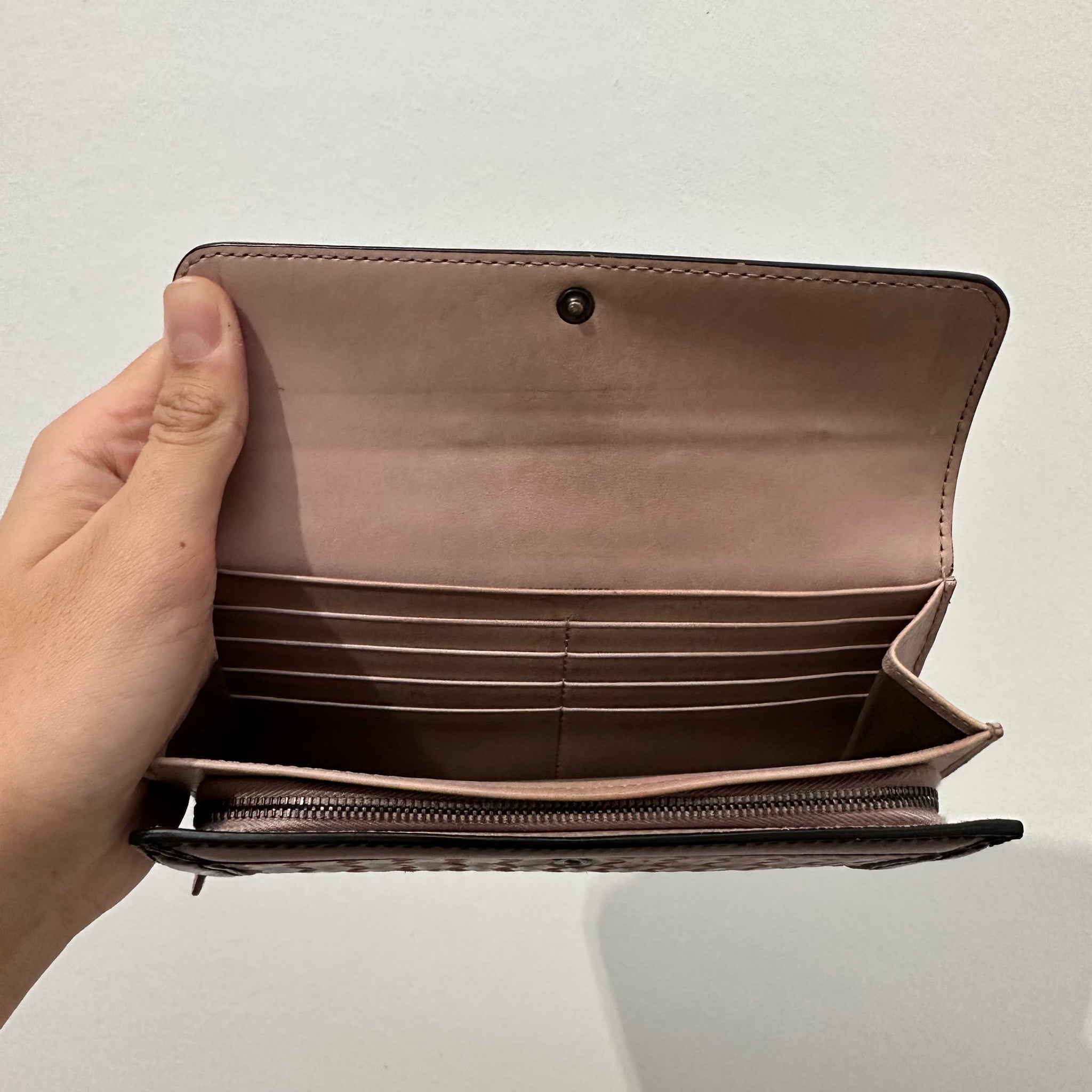 Bottega Veneta Intrecciato Zip Long Wallet