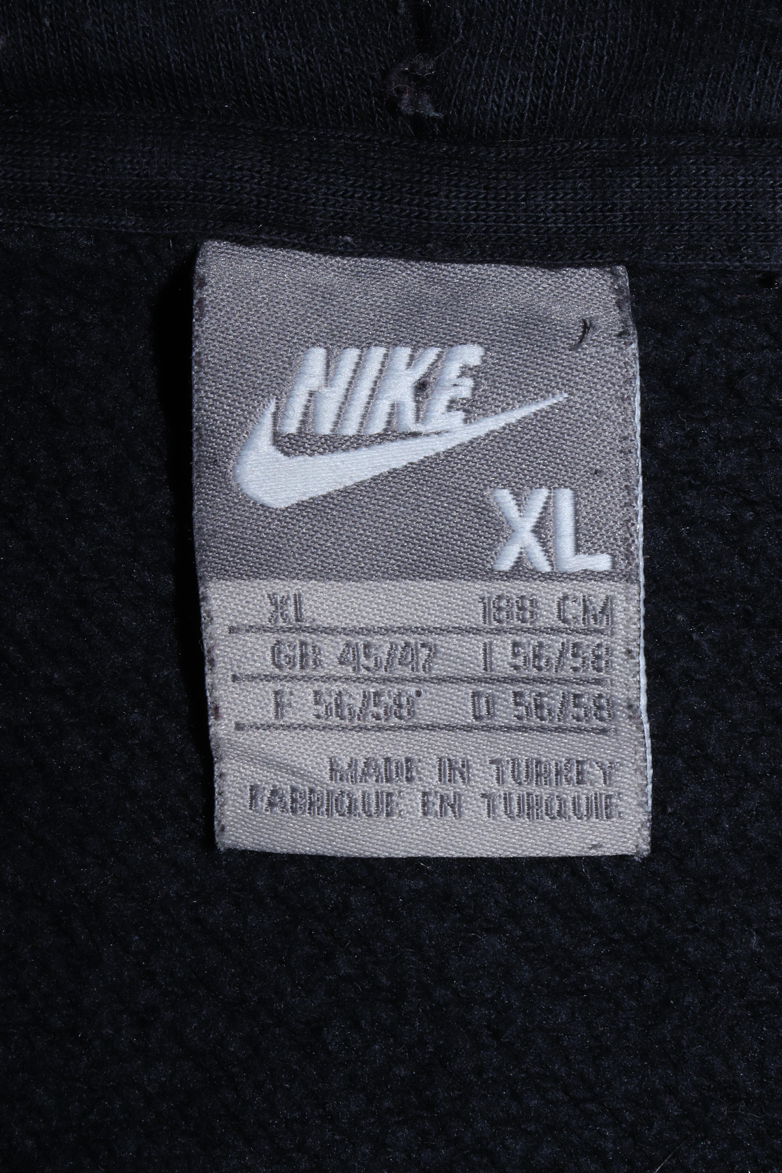 Nike 2000s Mini Swoosh Black Hoodie Vintage (XL)