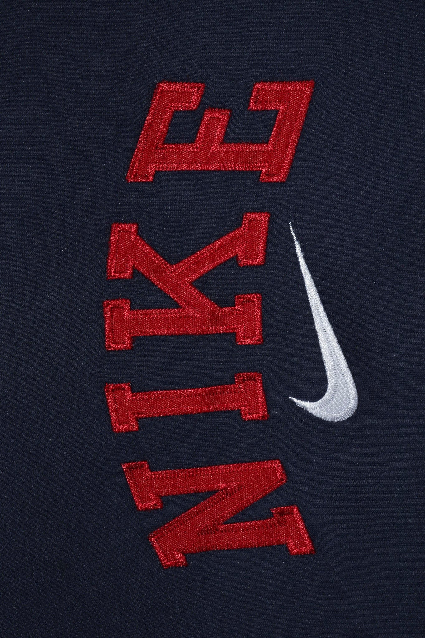 Nike Early 2000s Vintage Navy Spellout Hoodie (XXL)