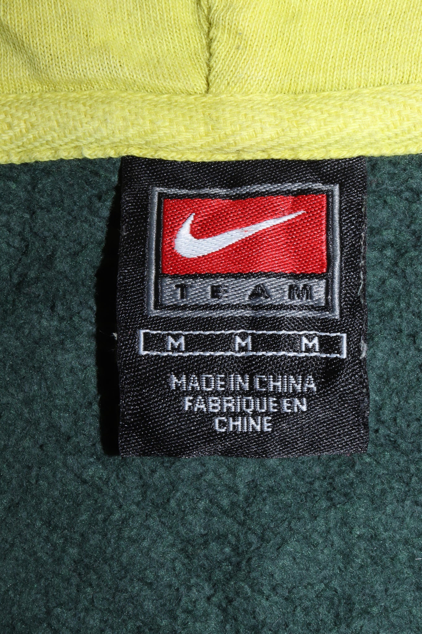 Vintage Nike Oregon Ducks Embroidered Centre Swoosh Textured Logo Hoodie (Size: M fits a L)