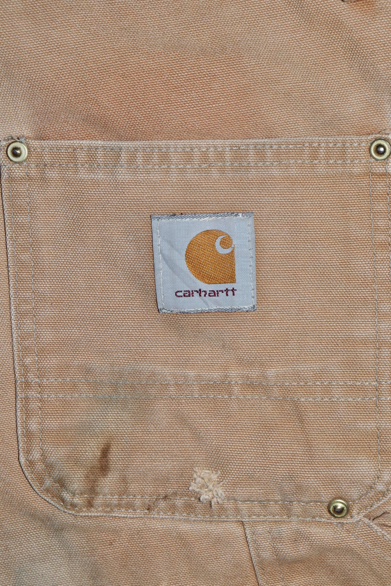 Vintage Carhartt Light Brown Double Knee Pants 30 X 34
