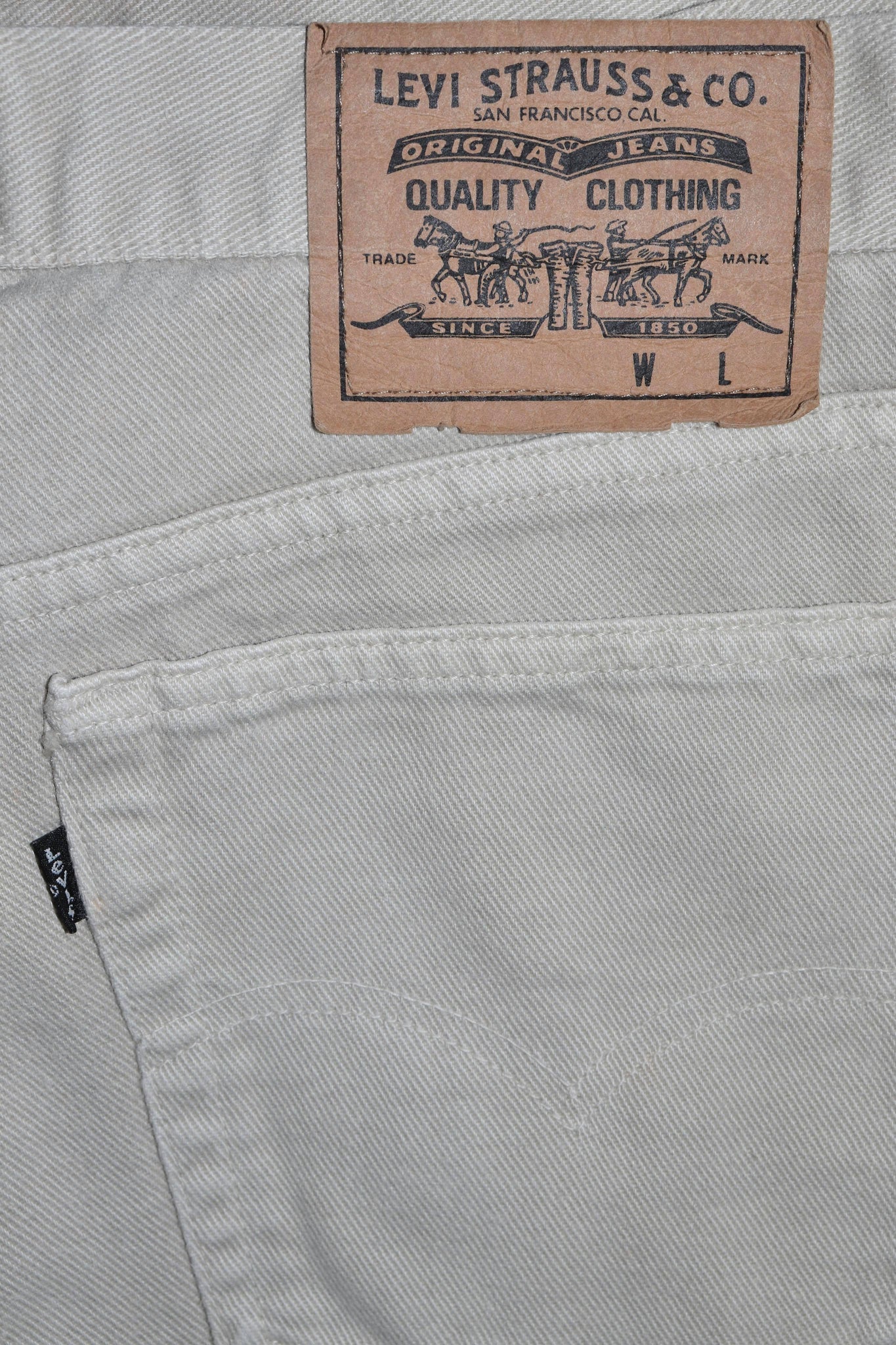Vintage Levi's Thick Off White Pants (1993)