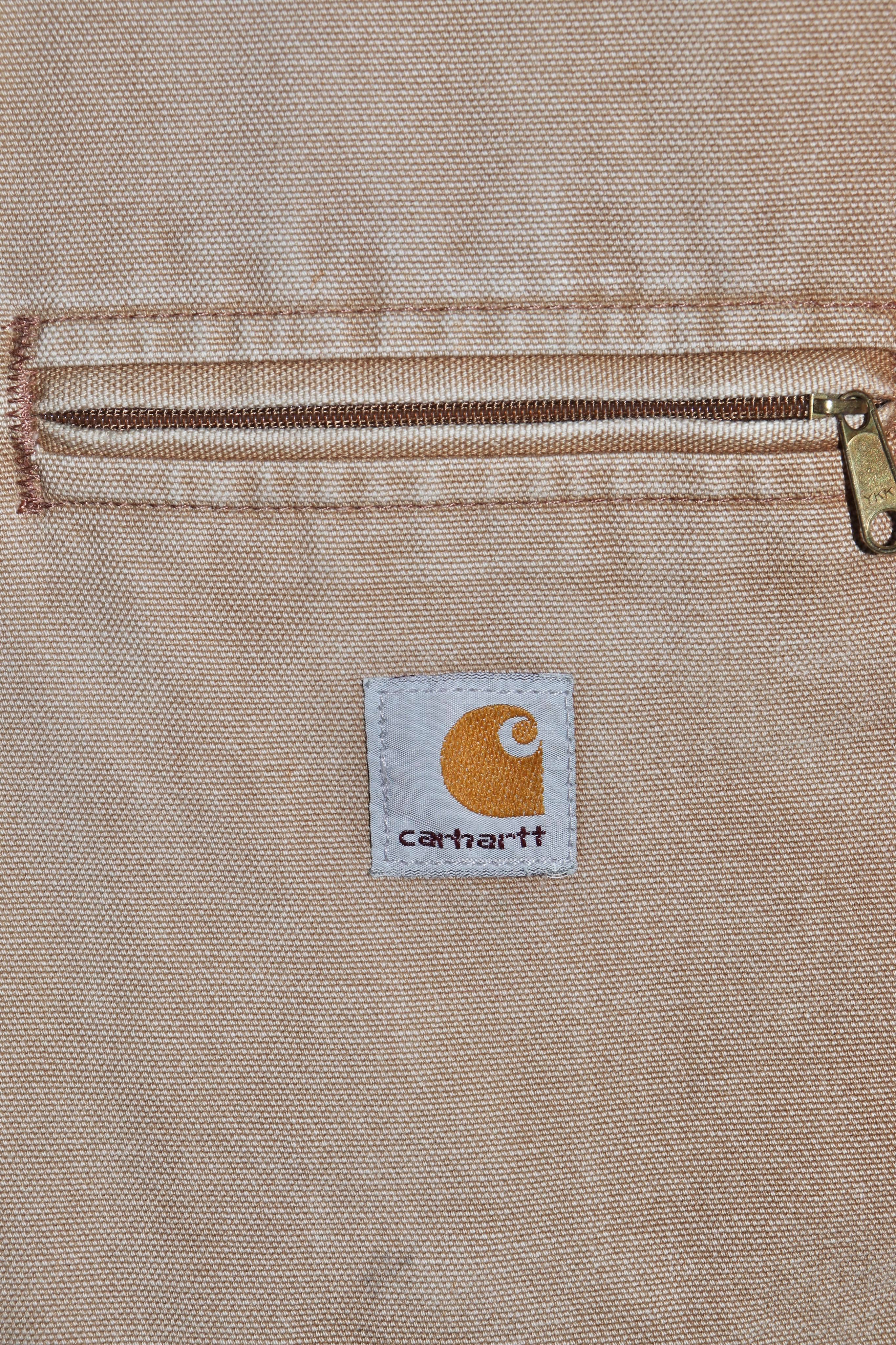 Vintage Carhartt Blanket Lined Light Brown Detroit Jacket