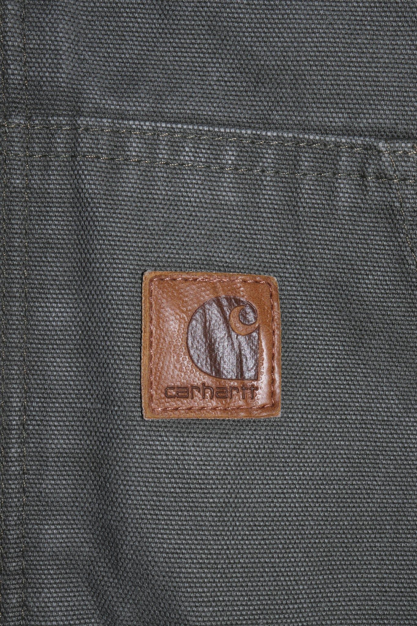 Vintage Carhartt Quilted Hooded Moss Green Thick Hooded Jacket