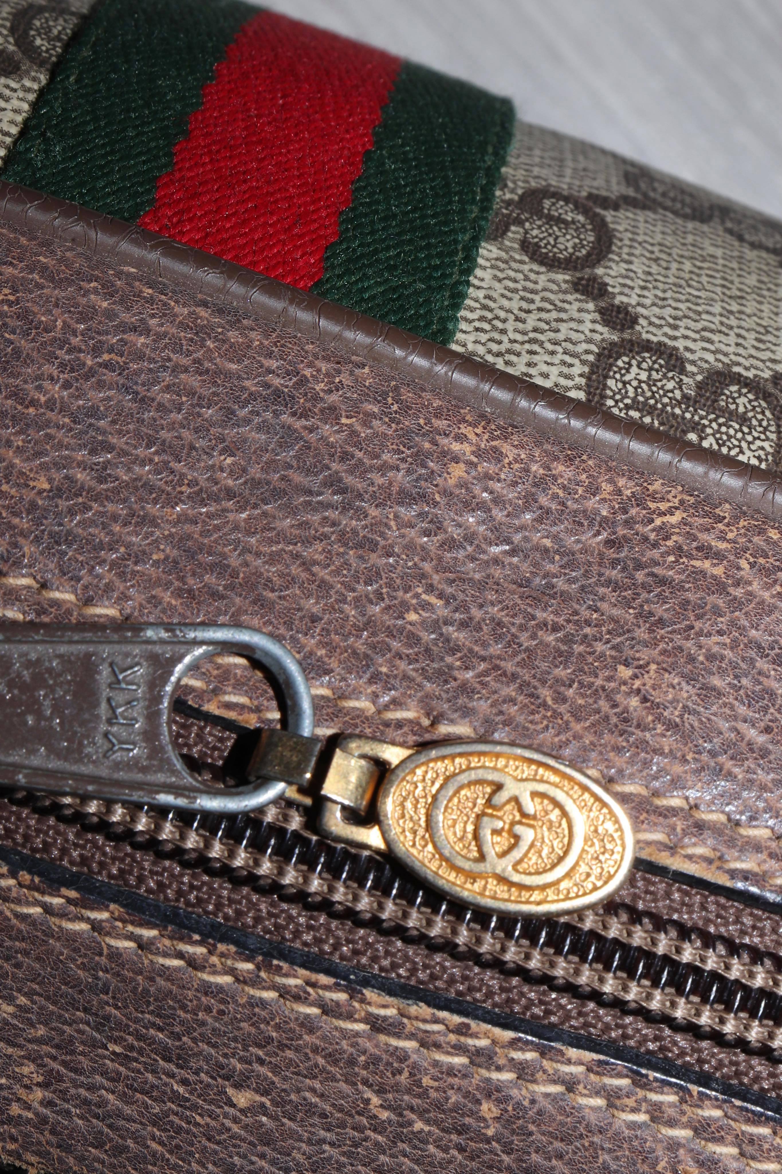 Vintage Gucci Monogram Ophidia GG Supreme Side Bag