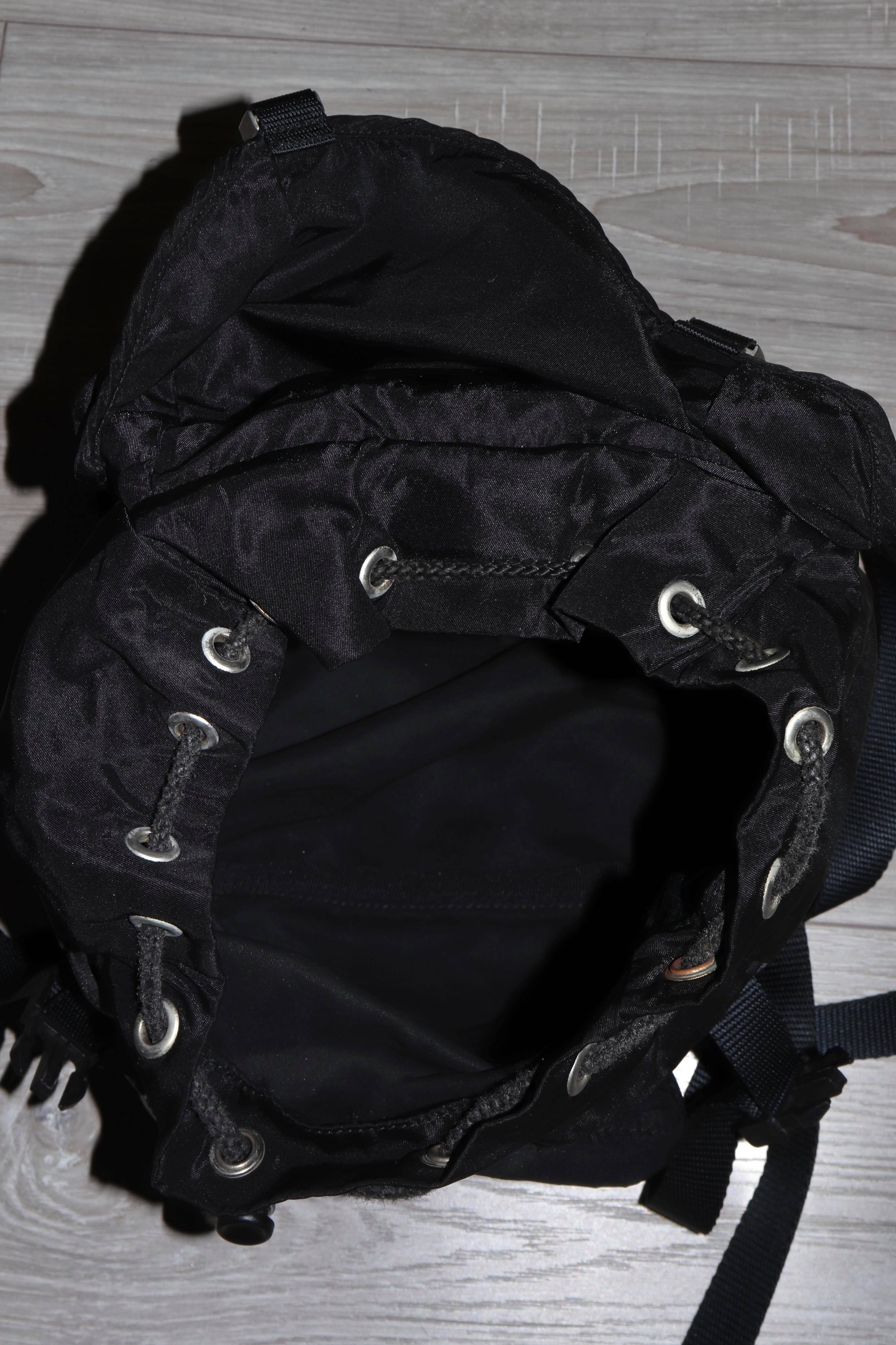 Prada Nylon Backpack with Buckle Details