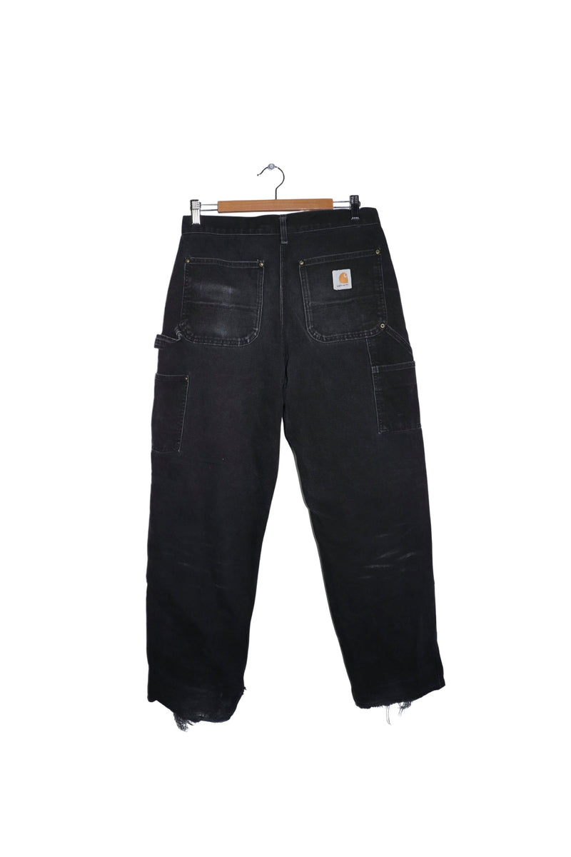 Vintage Carhartt Double Knee Black Carpenter Pants Size: 31 X 32 ...