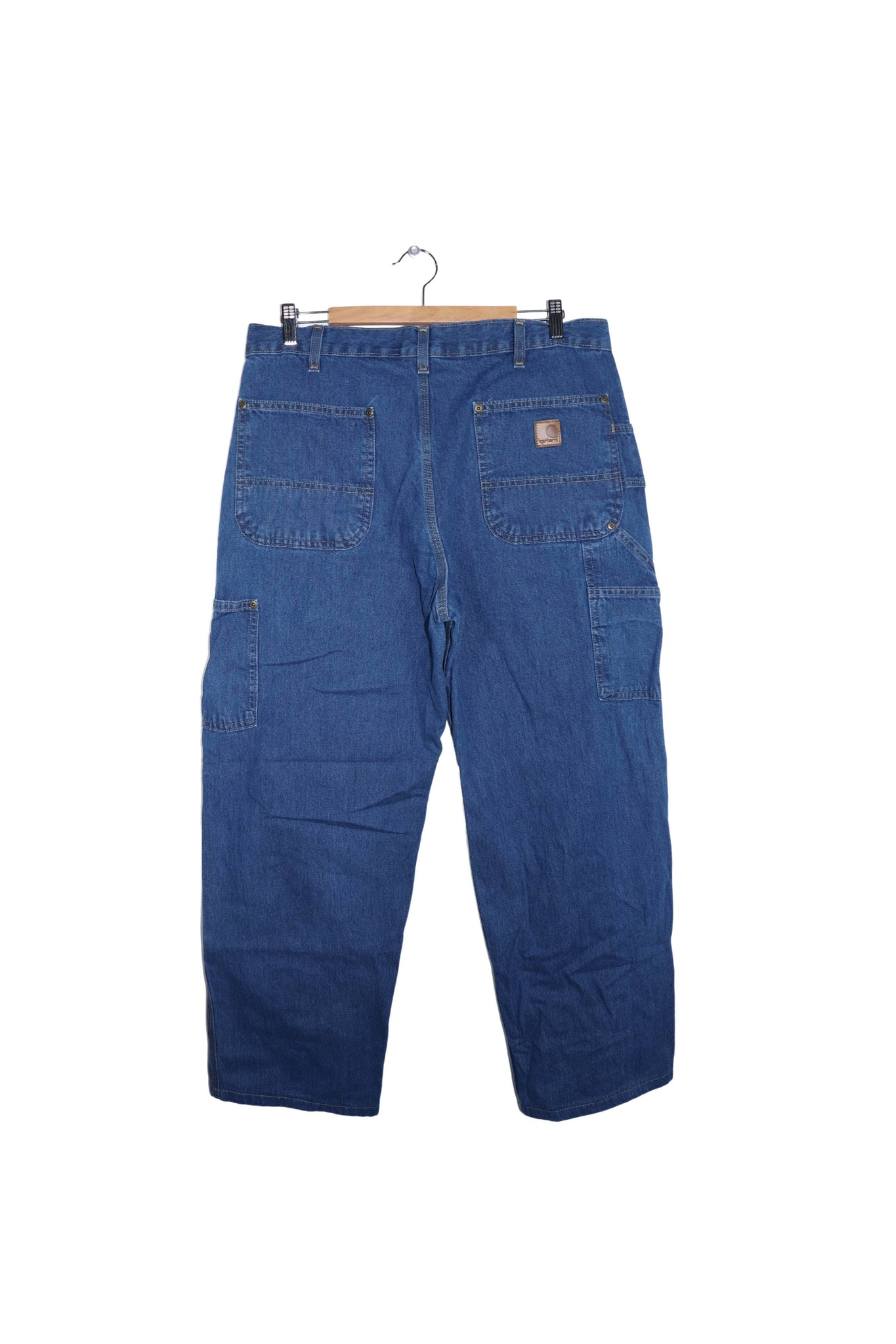 Vintage Carhartt Denim Double Knee Carpenter Pants Size: 34 X 30