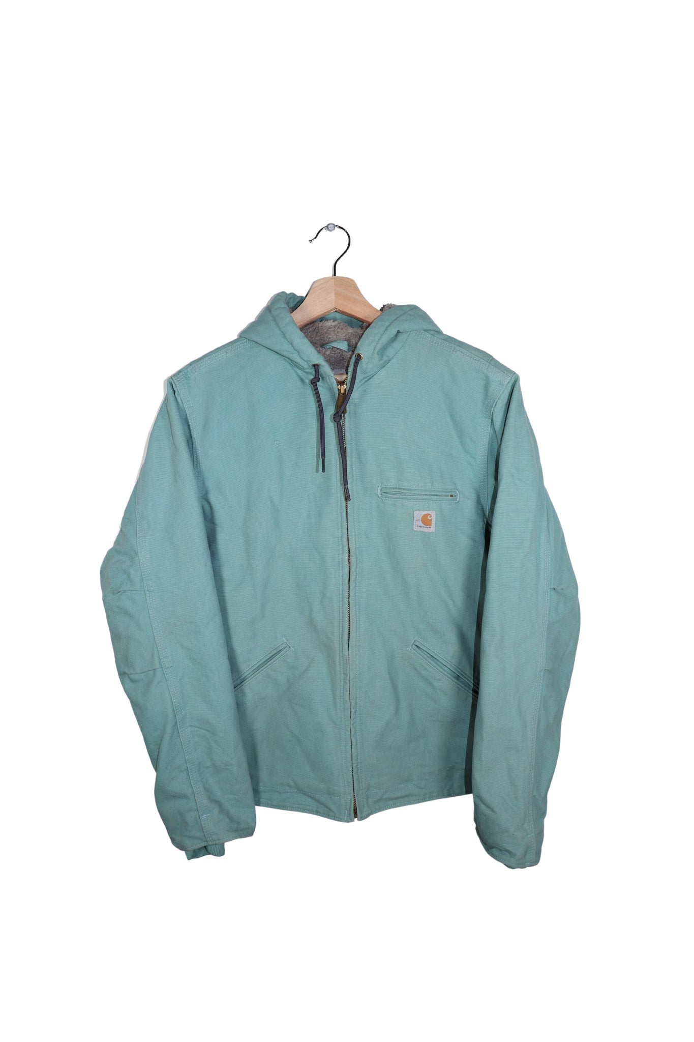 Vintage Carhartt Fleece Lined Hooded Detroit Jacket (Rare)