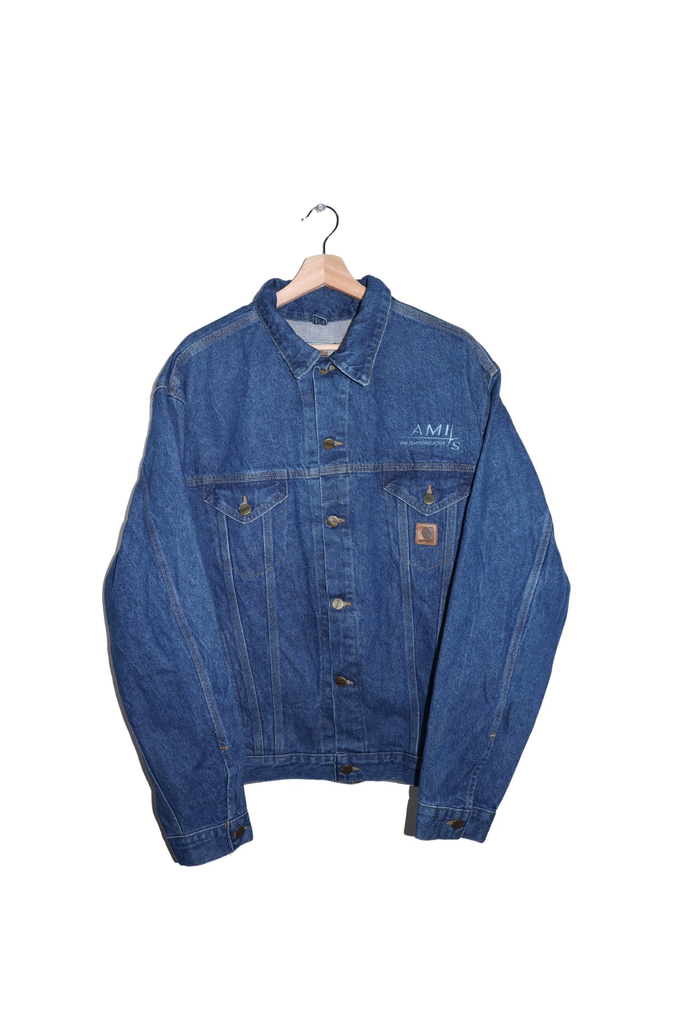 Vintage Carhartt Thick Denim Trucker Jacket  Size: L (fits a XL)